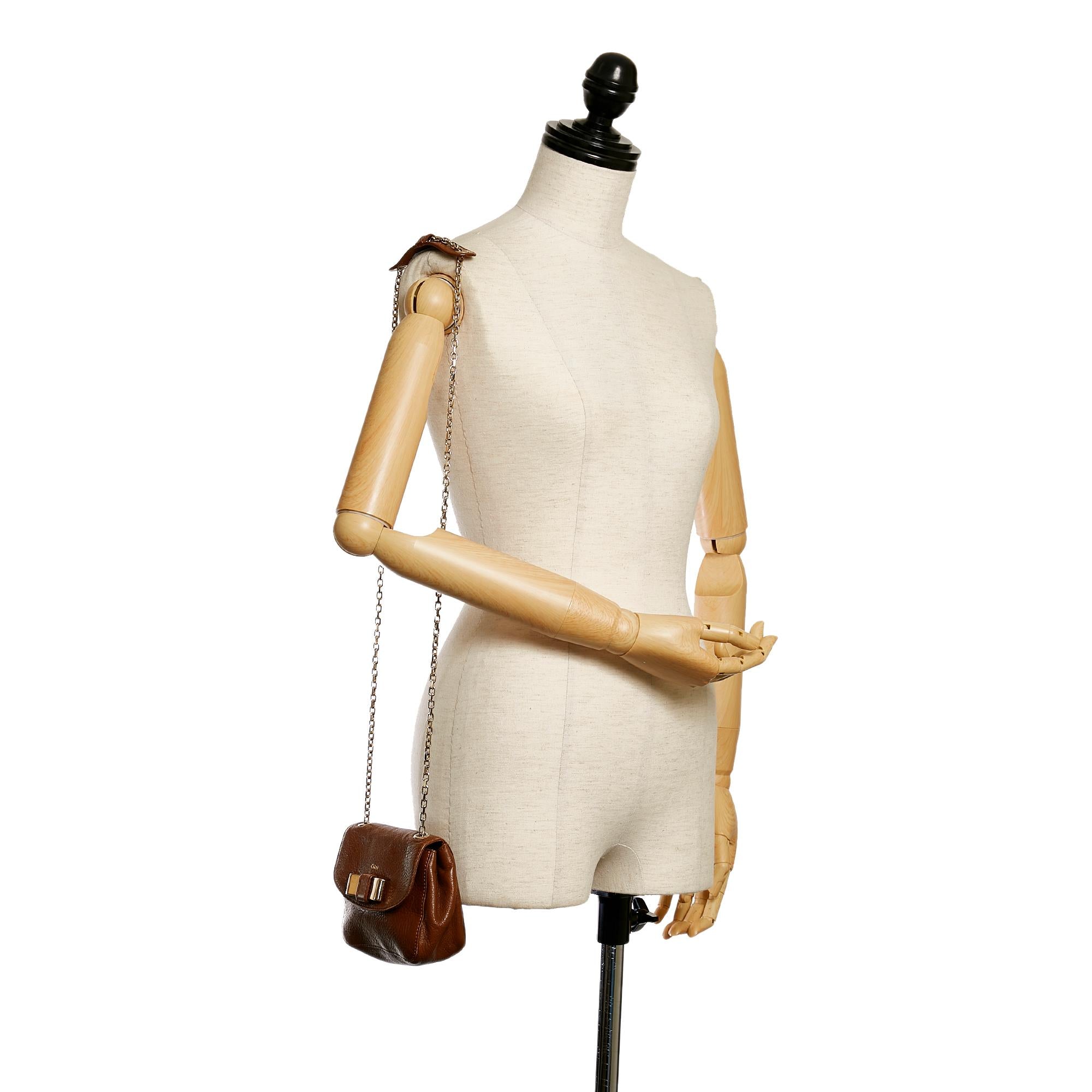 Chloe Lily Leather Crossbody Bag (SHG-31333)