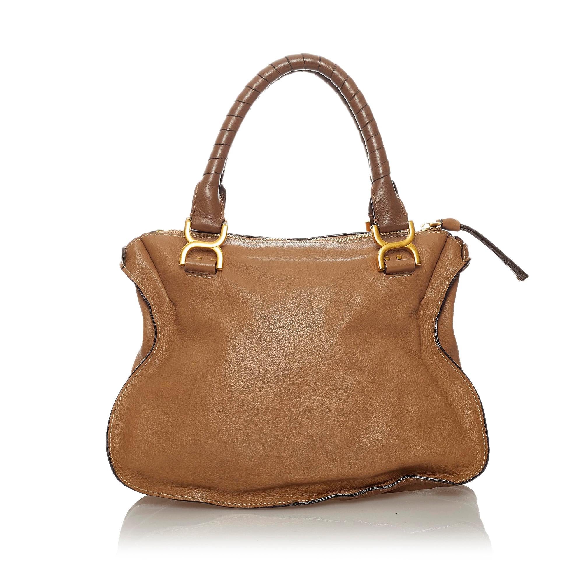 Chloe Marcie Leather Handbag (SHG-28316)