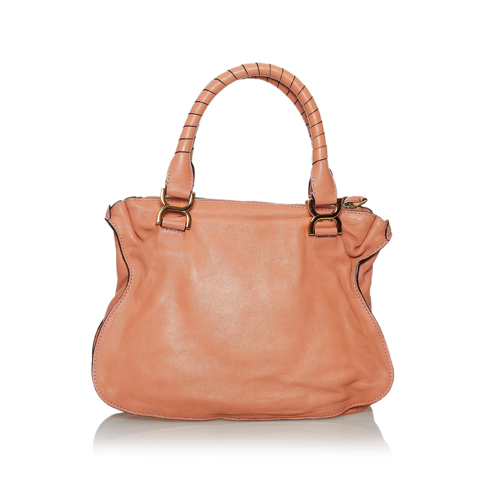 Chloe Marcie Leather Handbag (SHG-28317)