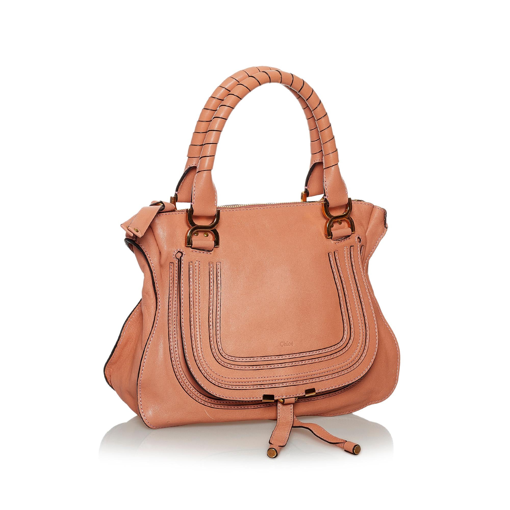 Chloe Marcie Leather Handbag (SHG-28317)