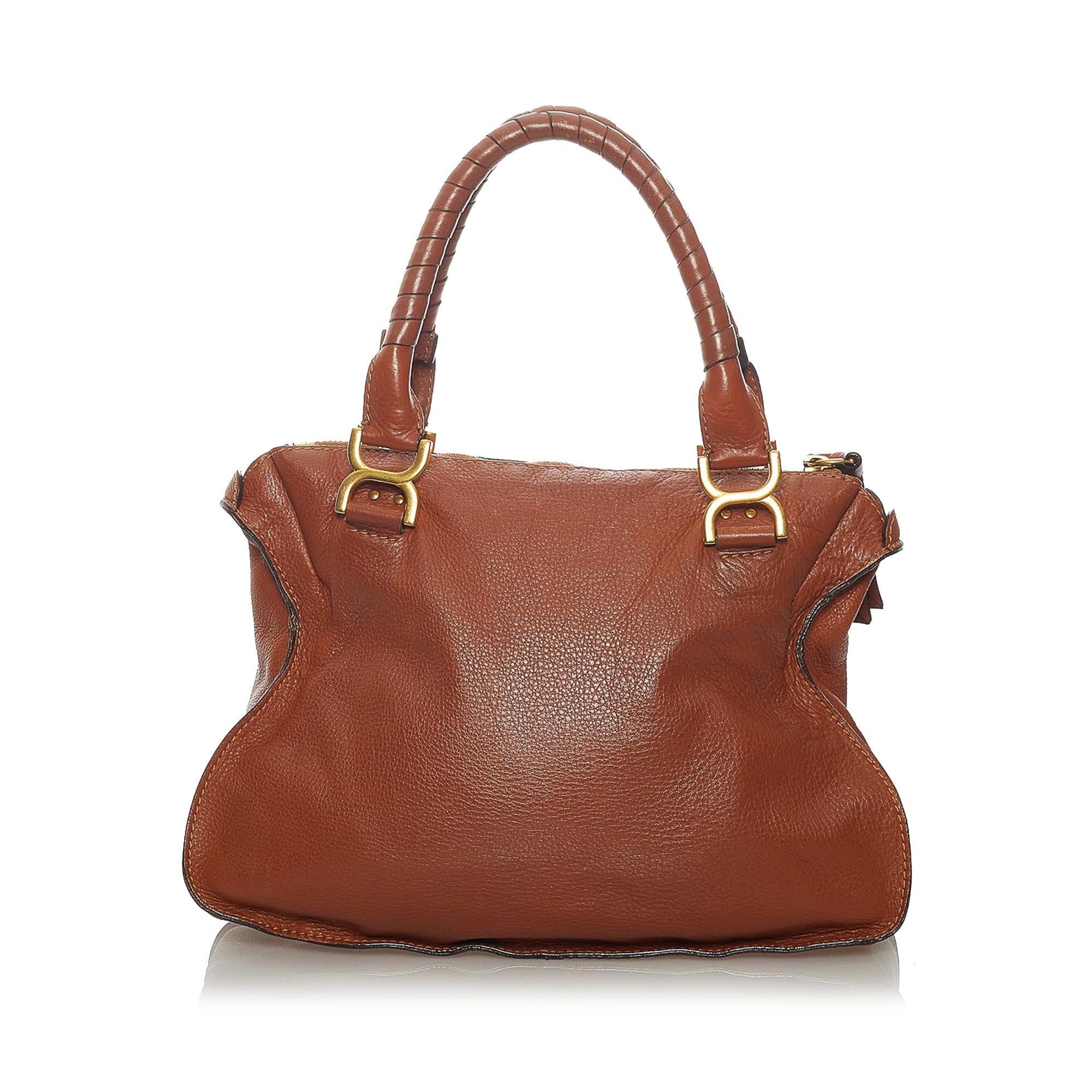 Chloe Marcie Leather Handbag (SHG-28931)
