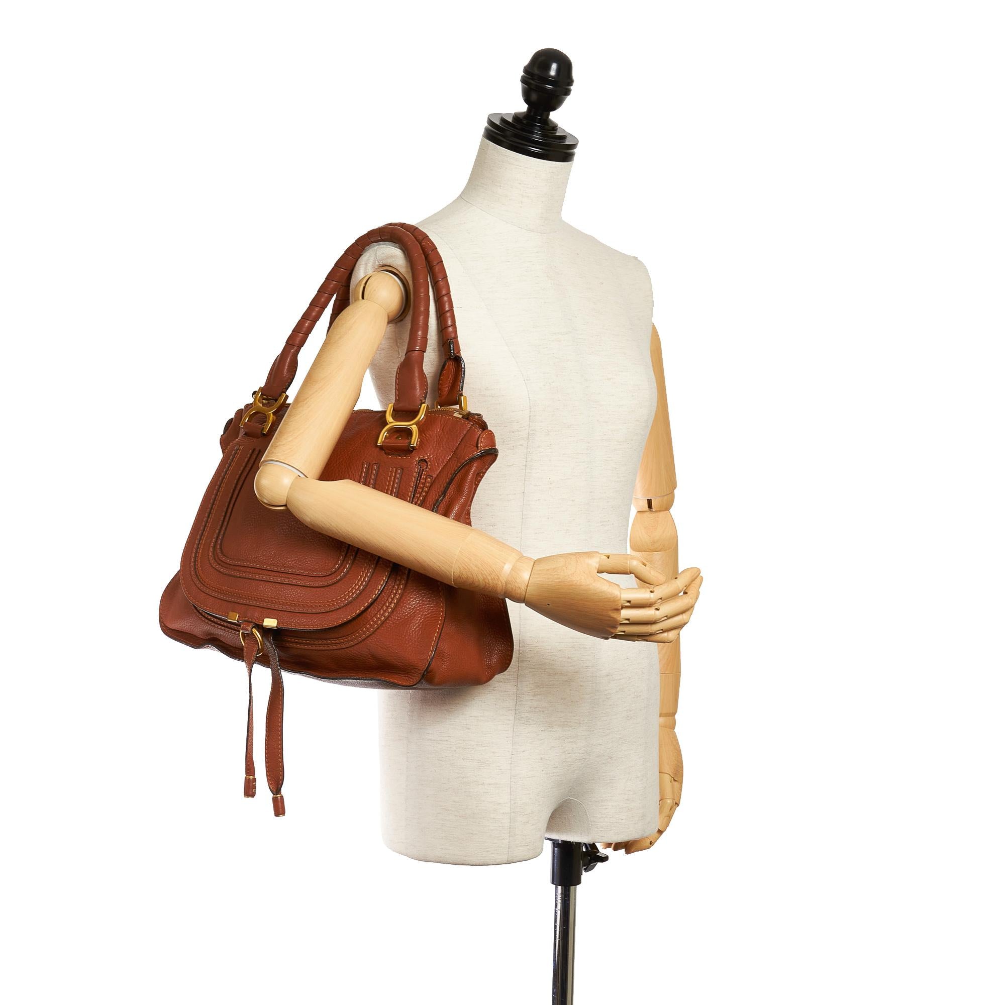 Chloe Marcie Leather Handbag (SHG-28931)