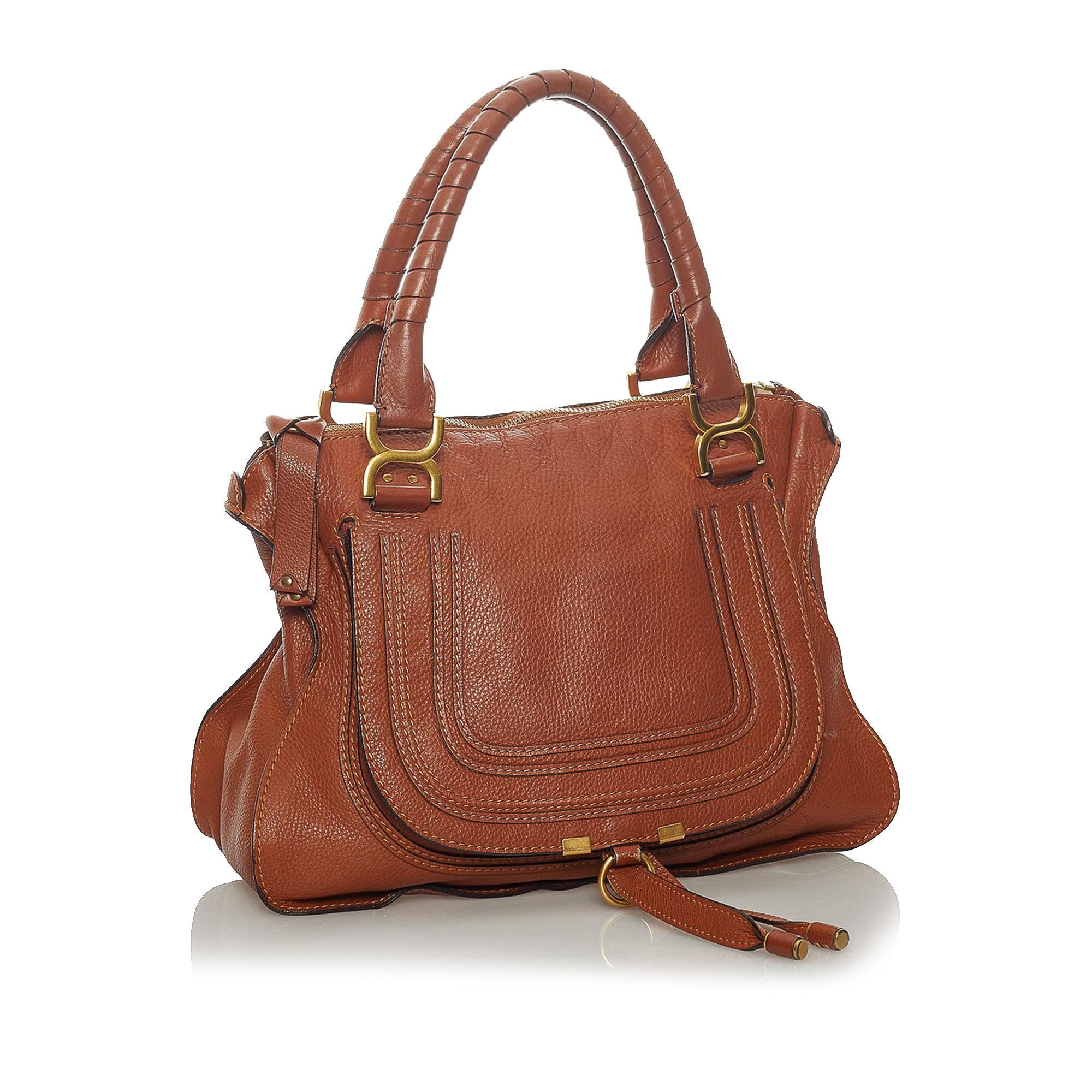 Chloe Marcie Leather Handbag (SHG-28931)