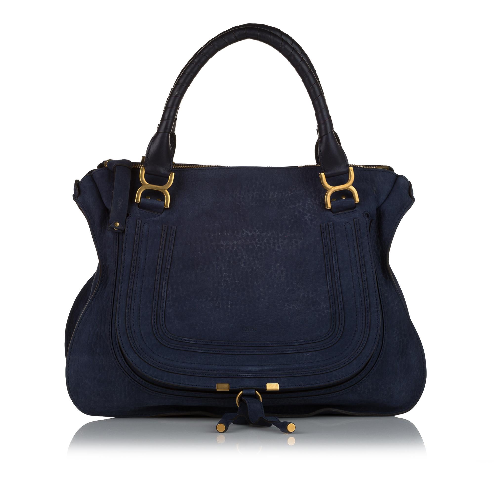 Chloe Marcie Leather Tote Bag (SHG-33732)