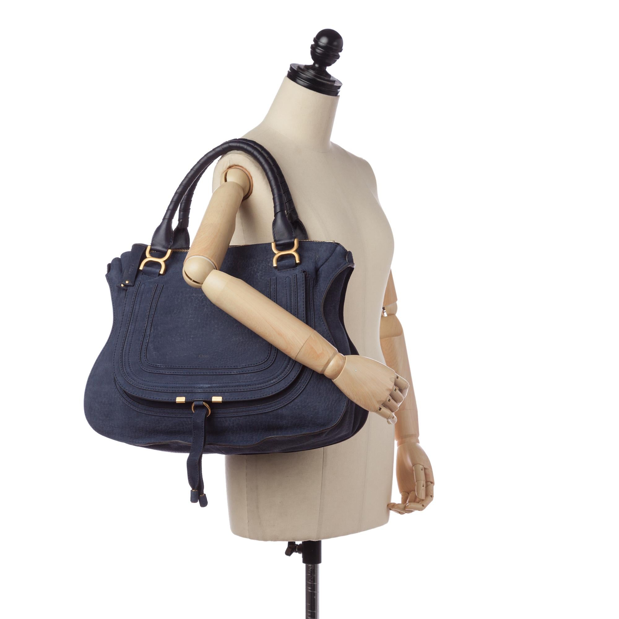 Chloe Marcie Leather Tote Bag (SHG-33732)