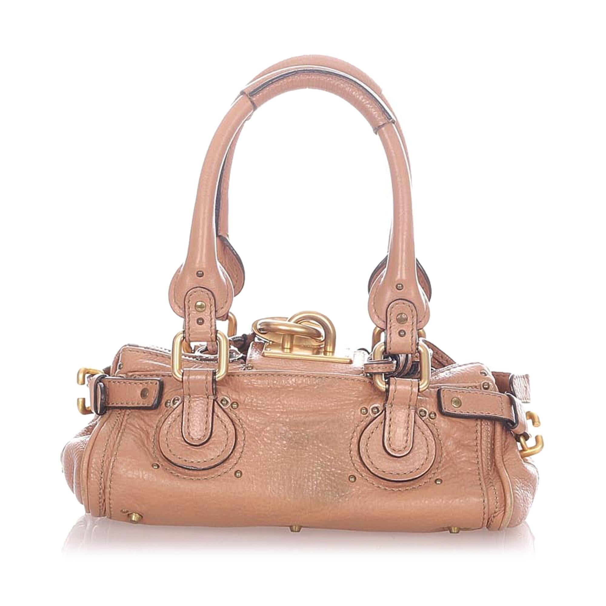 Chloe Paddington Leather Handbag (SHG-20390)