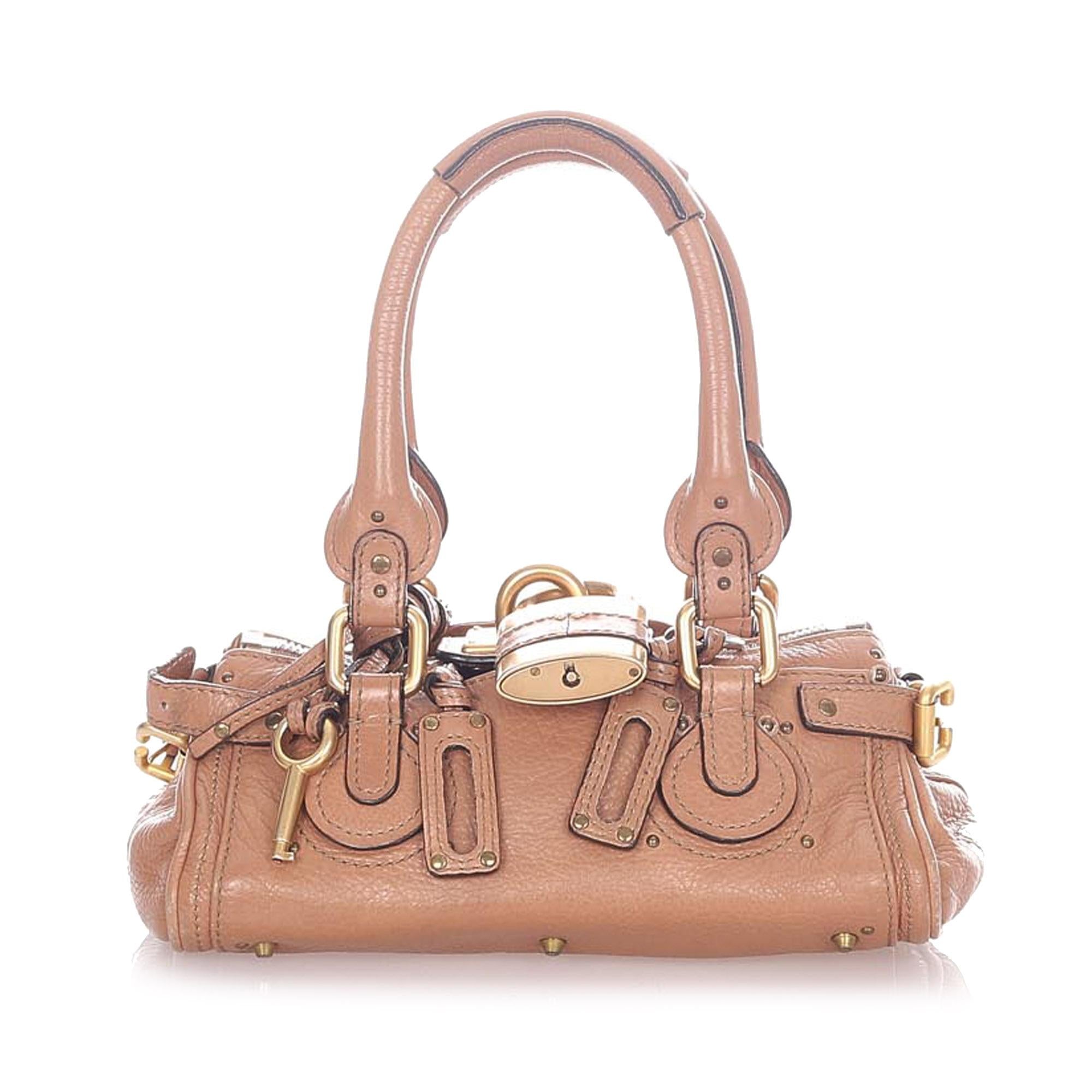 Chloe Paddington Leather Handbag (SHG-20390)