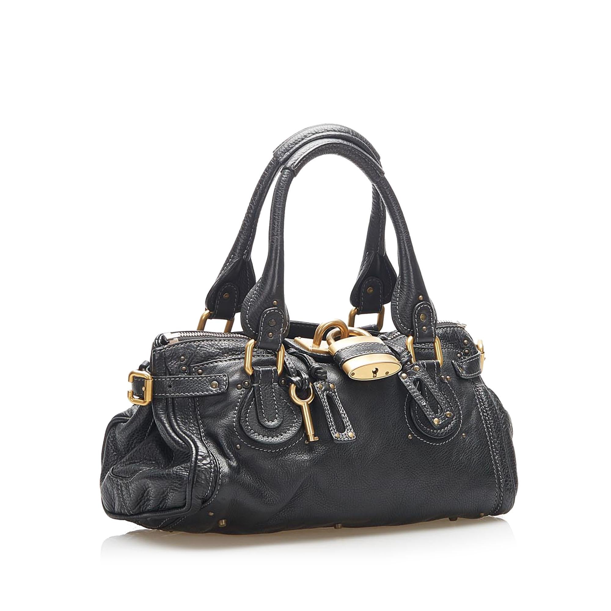 Chloe Paddington Leather Handbag (SHG-22268)