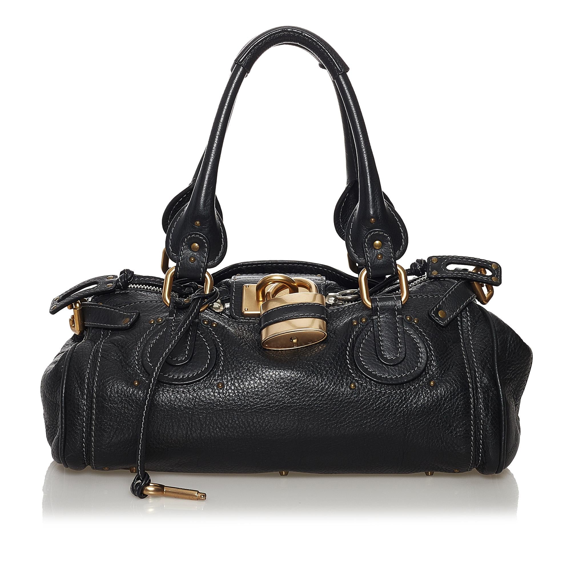 クロエ　パディントン　ChloéPADDINGTON CHLOÉ Paddington embellished leather tote | NET-A-PORTER