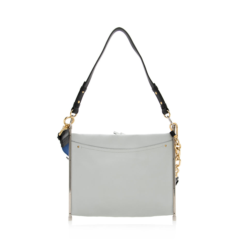 Chloe Quilted Leather Roy Shoulder Bag (SHF-15792)