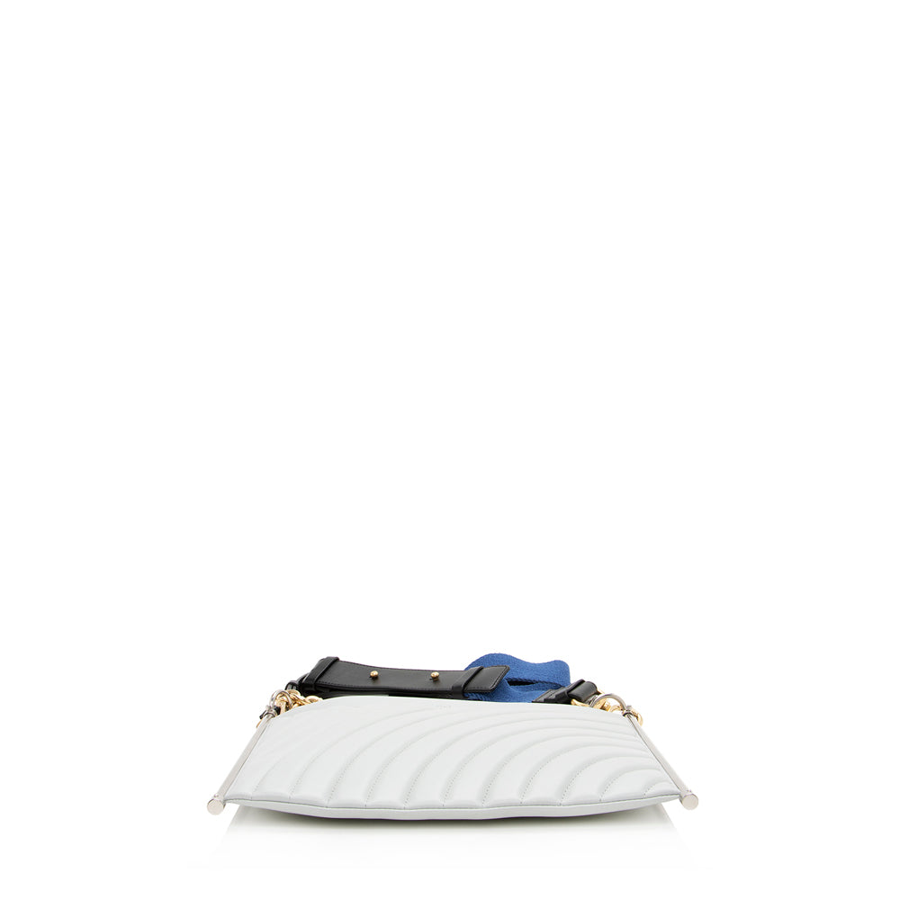 Chloe Quilted Leather Roy Shoulder Bag (SHF-15792)