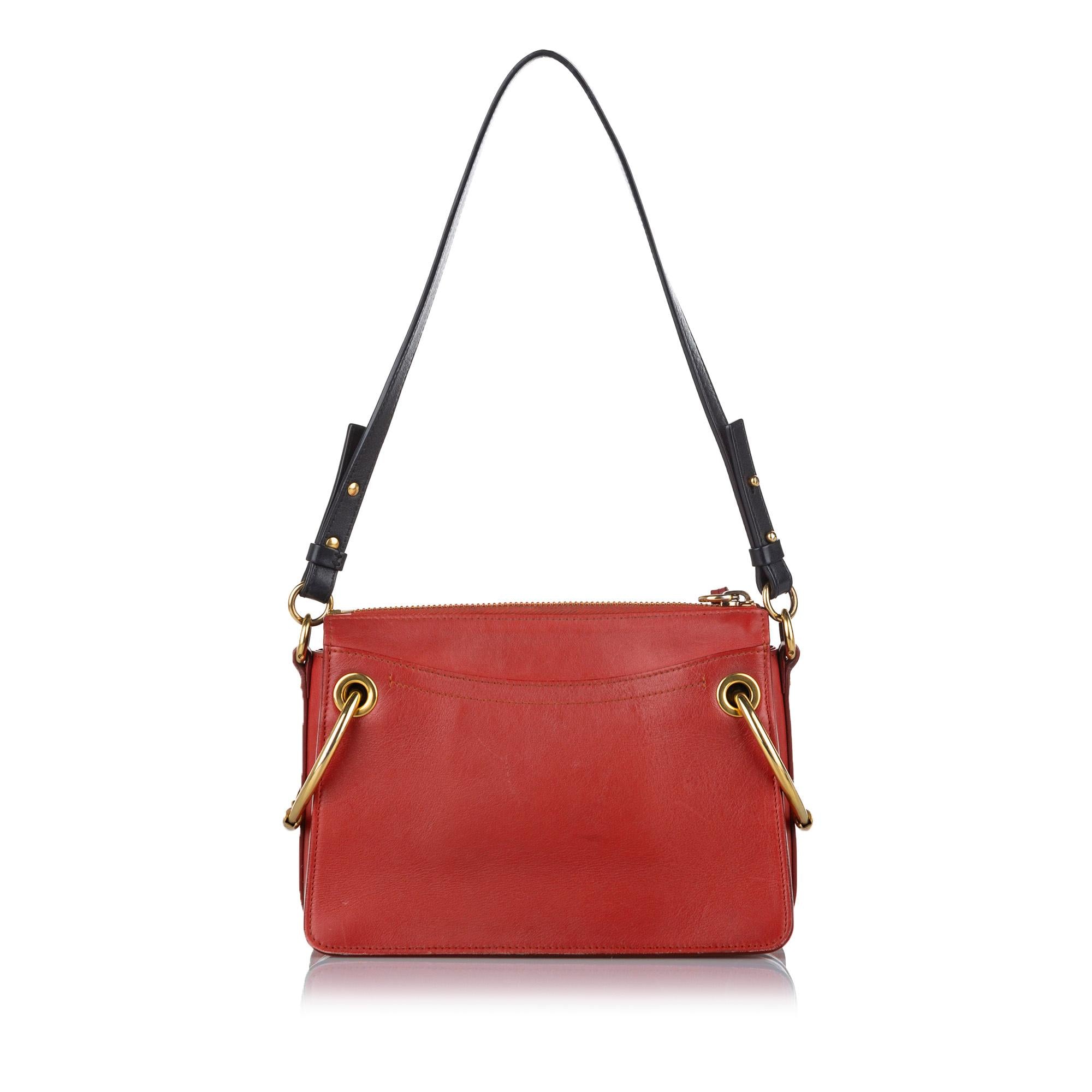 Chloe Roy Leather Shoulder Bag (SHG-37642)