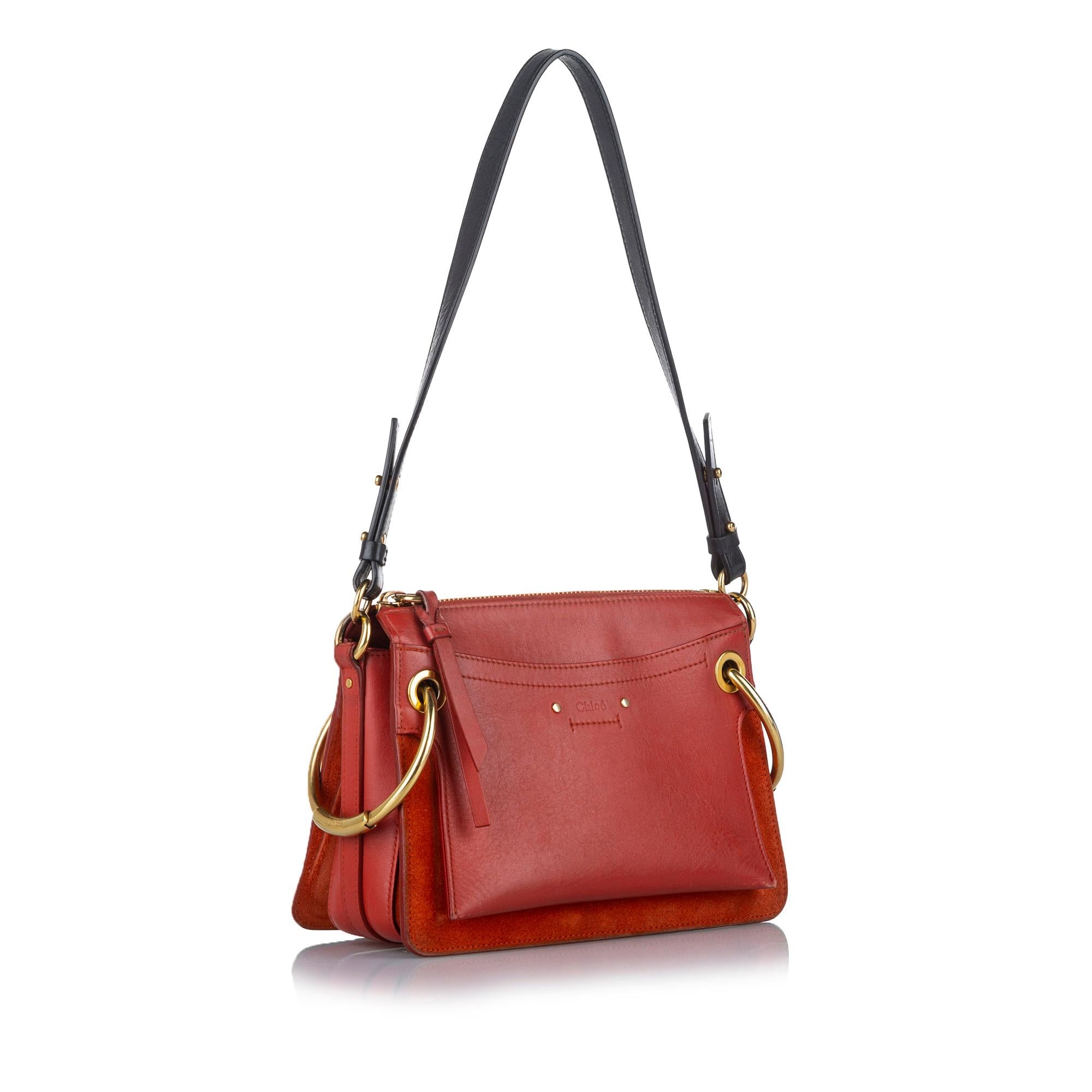 Chloe Roy Leather Shoulder Bag (SHG-37642)