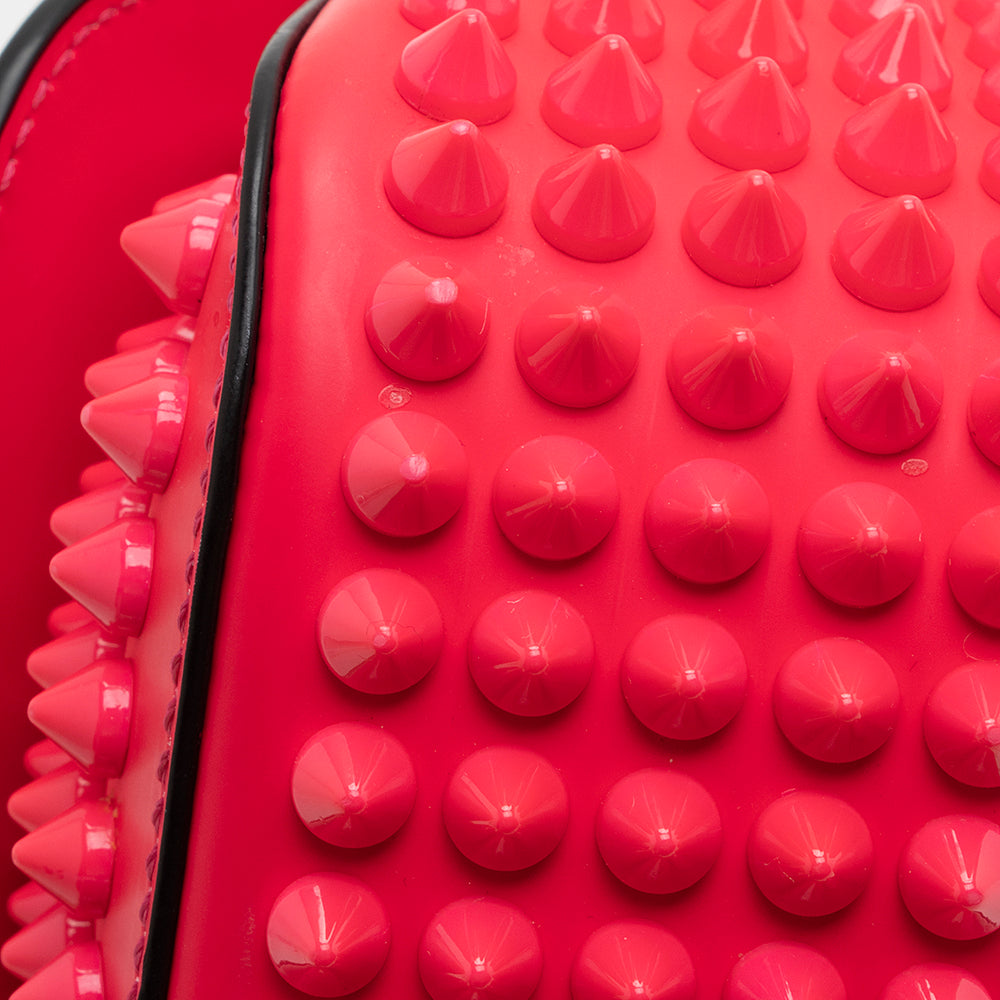 Christian Louboutin Calfskin Spiked Sweet Charity Small Crossbody Bag (SHF-20782)