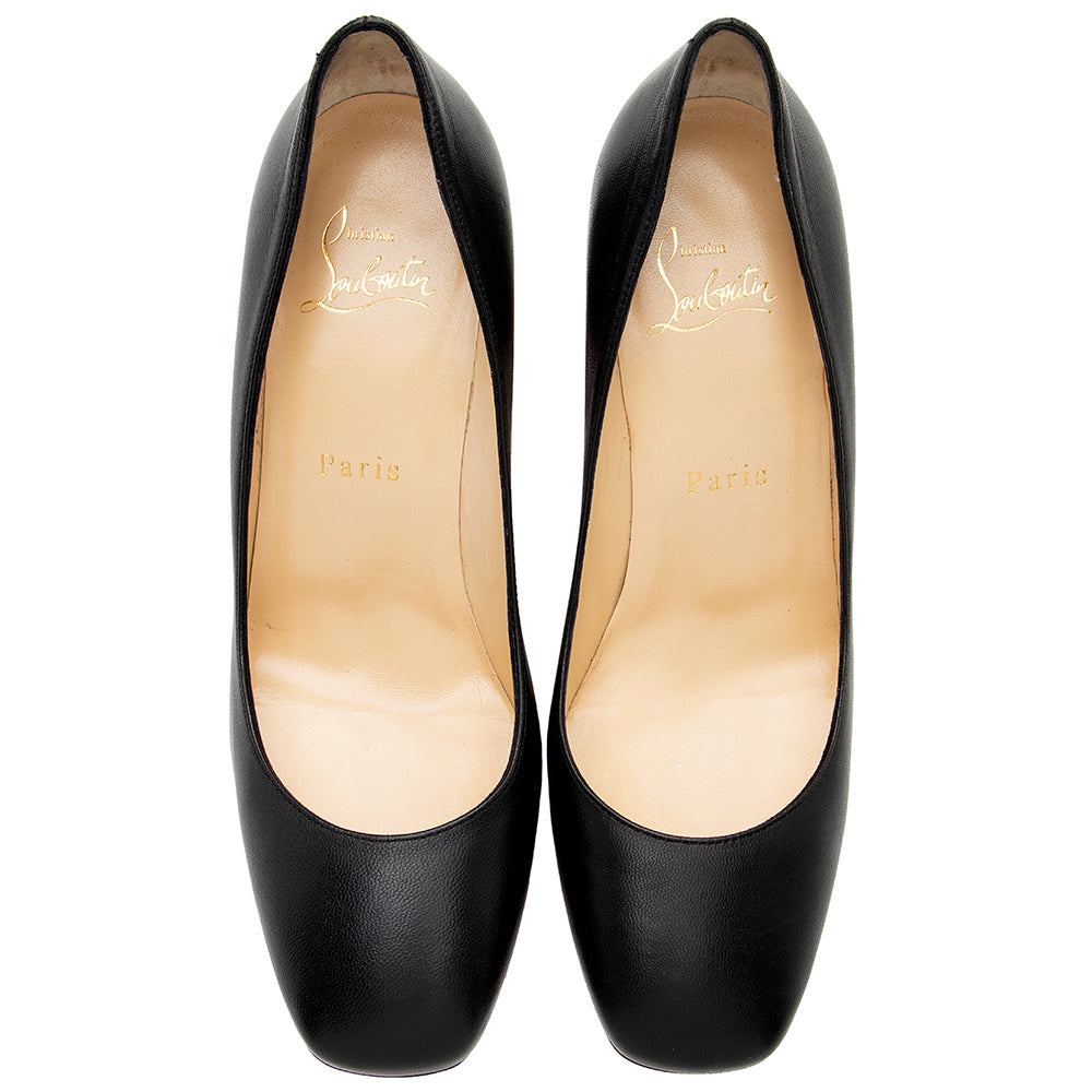 Christian Louboutin Leather Marimalus 85mm Pumps - Size 6.5 / 36.5 (SHF-18655)