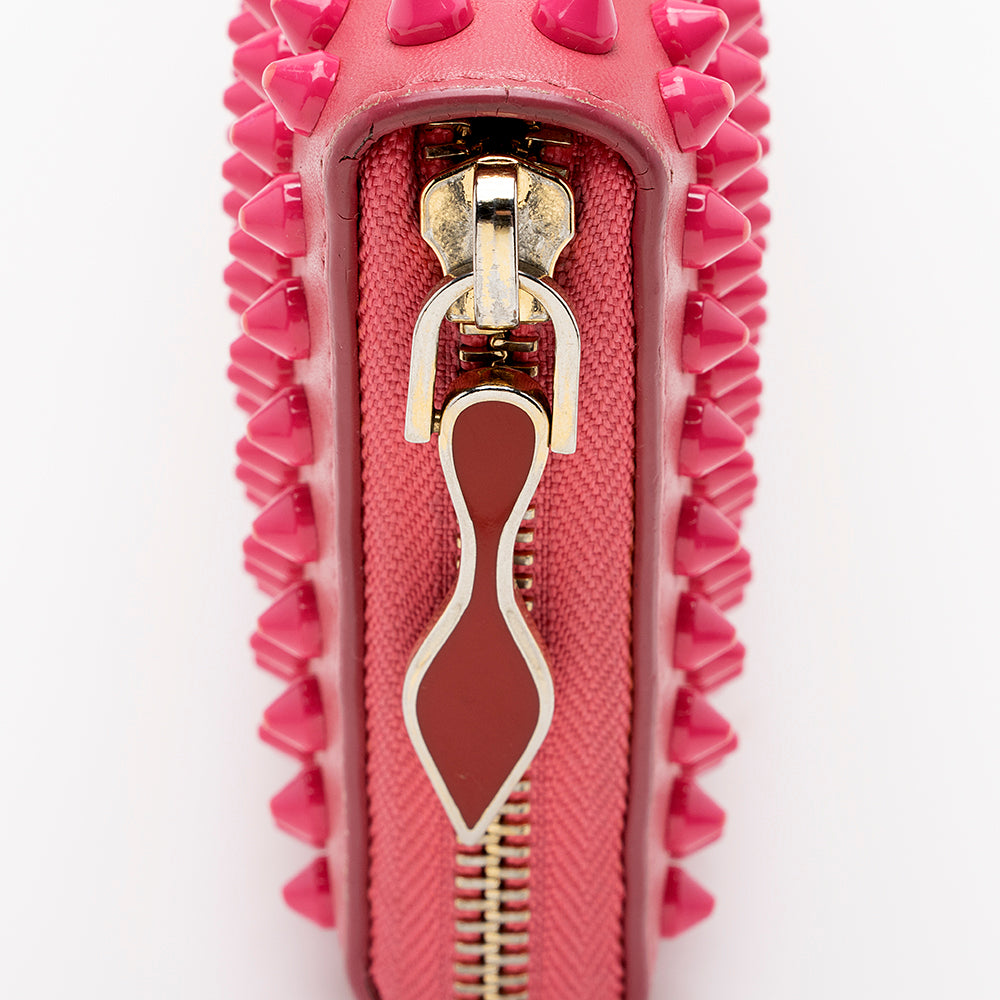 Christian Louboutin Leather Panettone Spikes Wallet (SHF-15274)