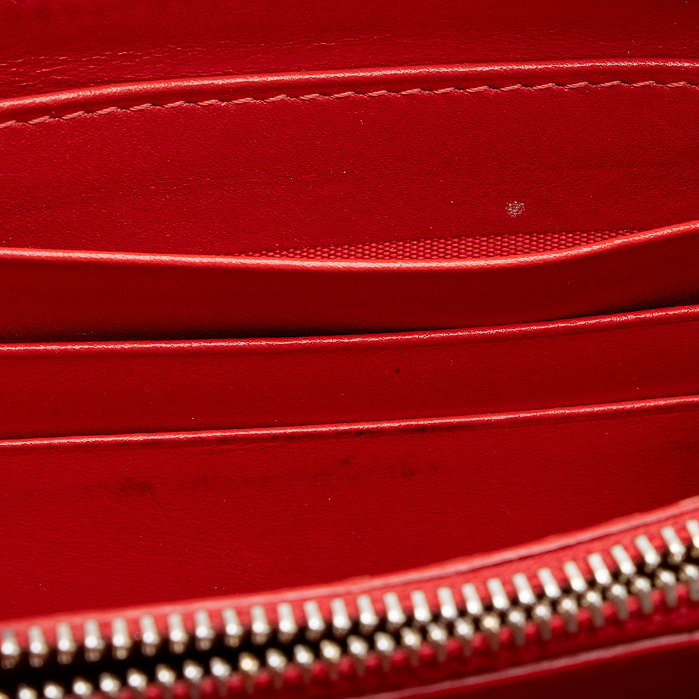 Christian Louboutin Leather Panettone Spikes Wallet (SHF-15274)