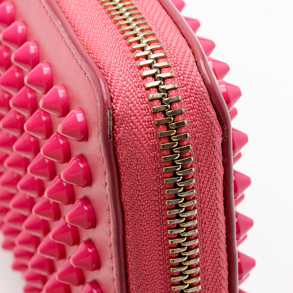 Christian Louboutin Leather Panettone Spikes Wallet (SHF-15274)