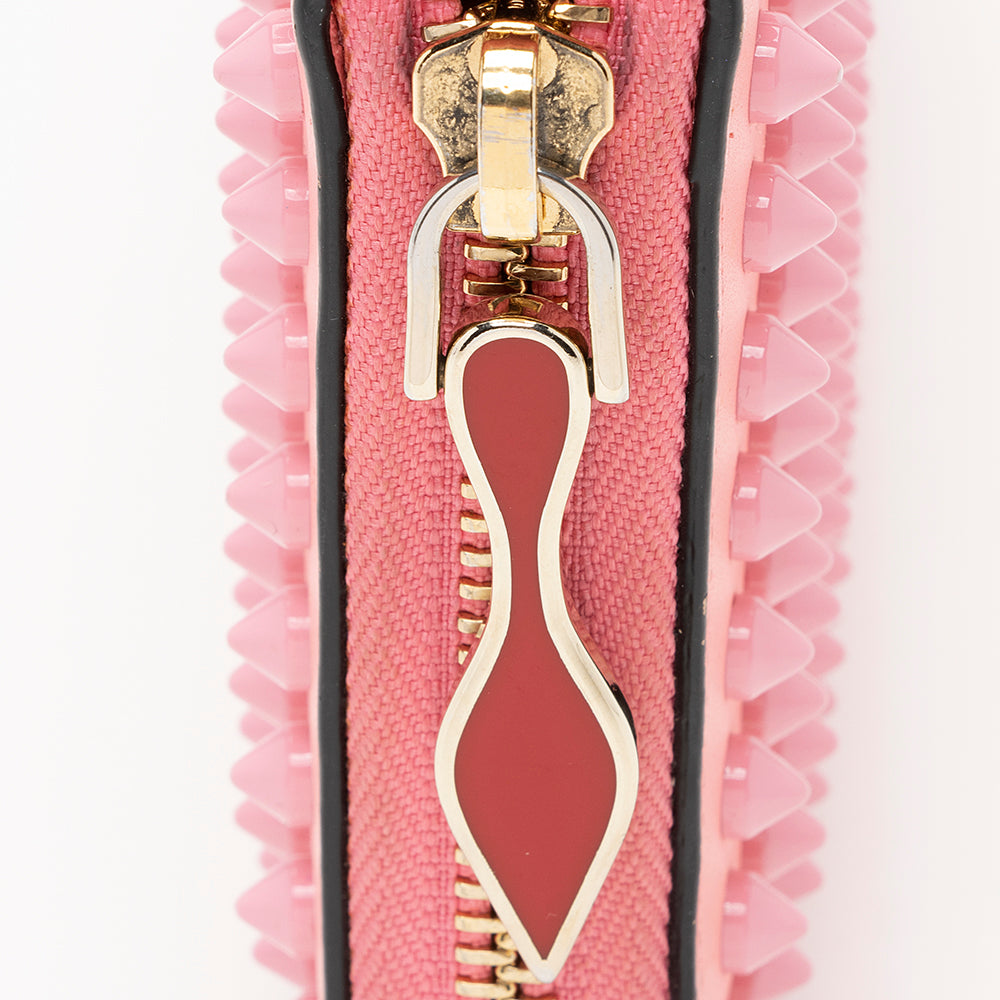 Christian Louboutin Leather Panettone Spikes Wallet (SHF-20684)