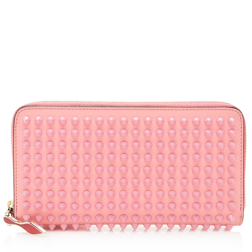 Christian Louboutin Leather Panettone Spikes Wallet (SHF-20684)