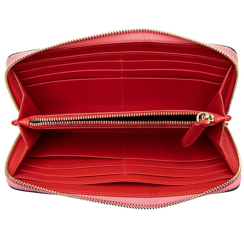 Christian Louboutin Leather Panettone Spikes Wallet (SHF-20684)