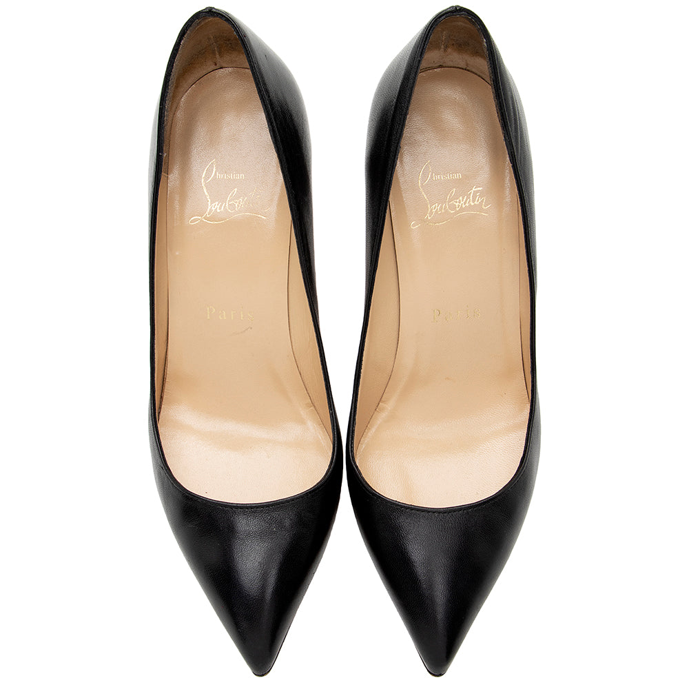 Christian Louboutin Leather Pigalle Follies 85mm Pumps - Size 7 / 37 (SHF-18656)