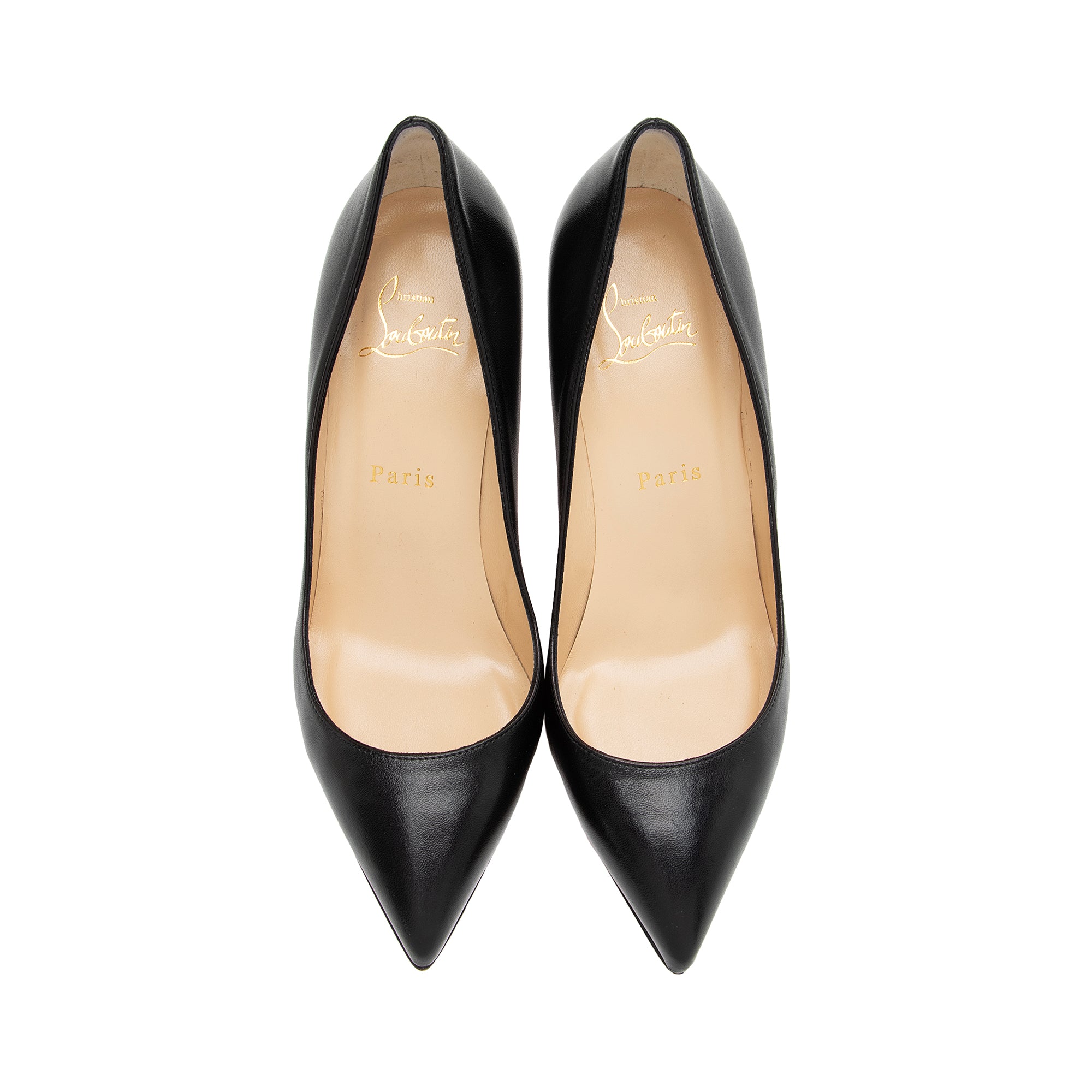 Christian Louboutin Leather Pigalle Follies 85 Pumps - Size 7 / 37 (SHF-Ac3o9p)