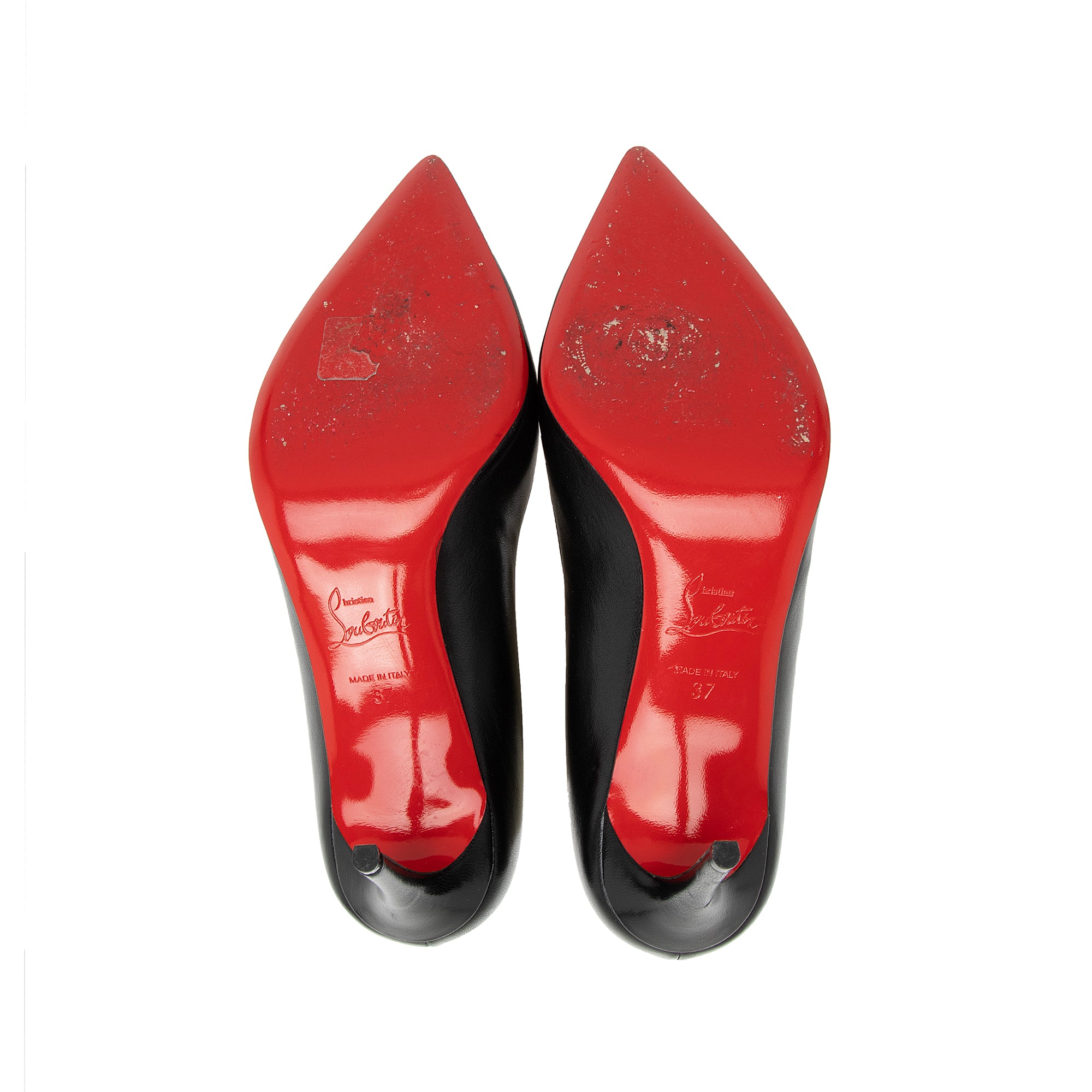 Christian Louboutin Leather Pigalle Follies 85 Pumps - Size 7 / 37 (SHF-Ac3o9p)