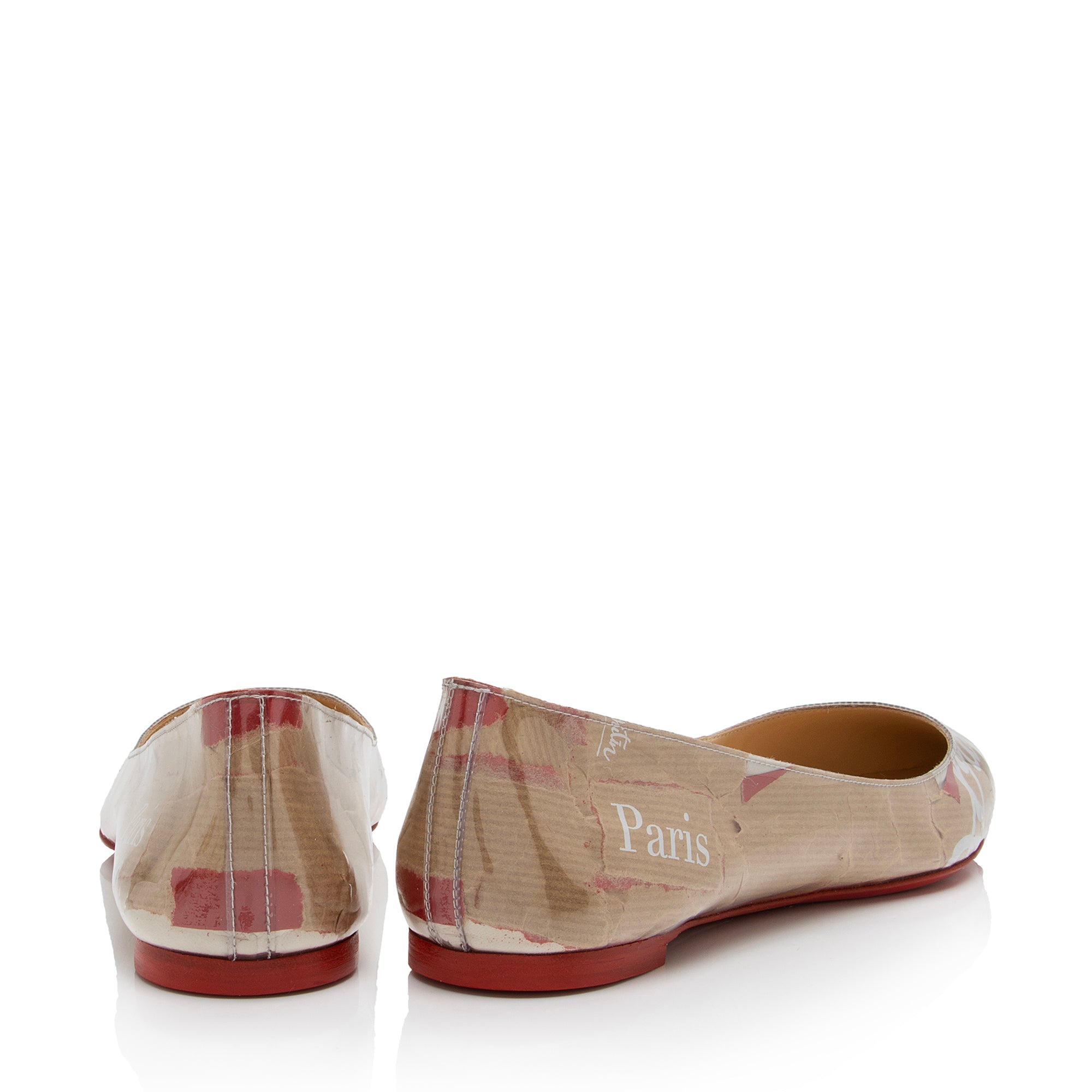 Christian Louboutin PVC Kraft Ballalla Flats - Size 9 / 39 (SHF-3iYdl0)