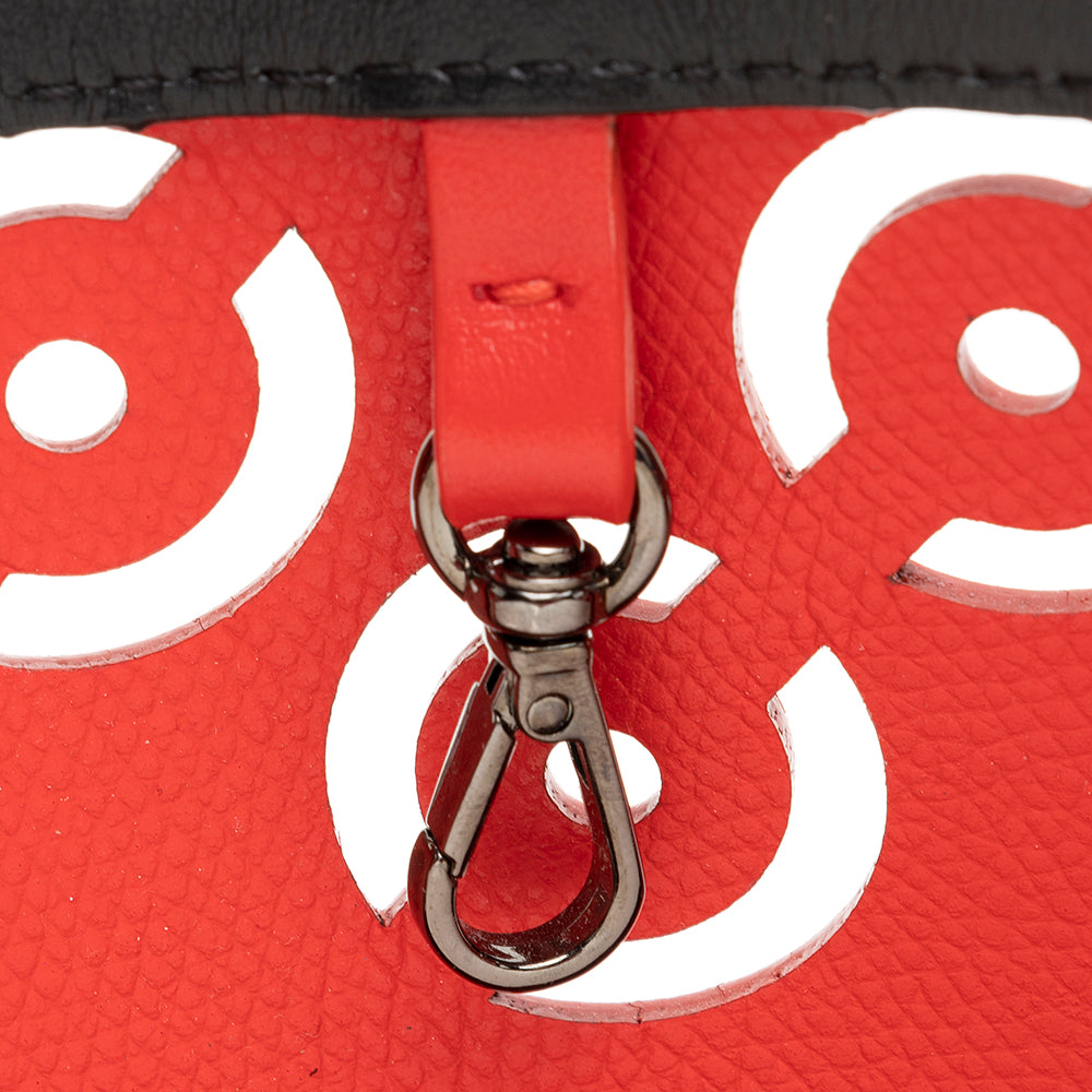 Christian Louboutin Perforated Leather Cabata Loubinthesky Small Tote (SHF-20627)