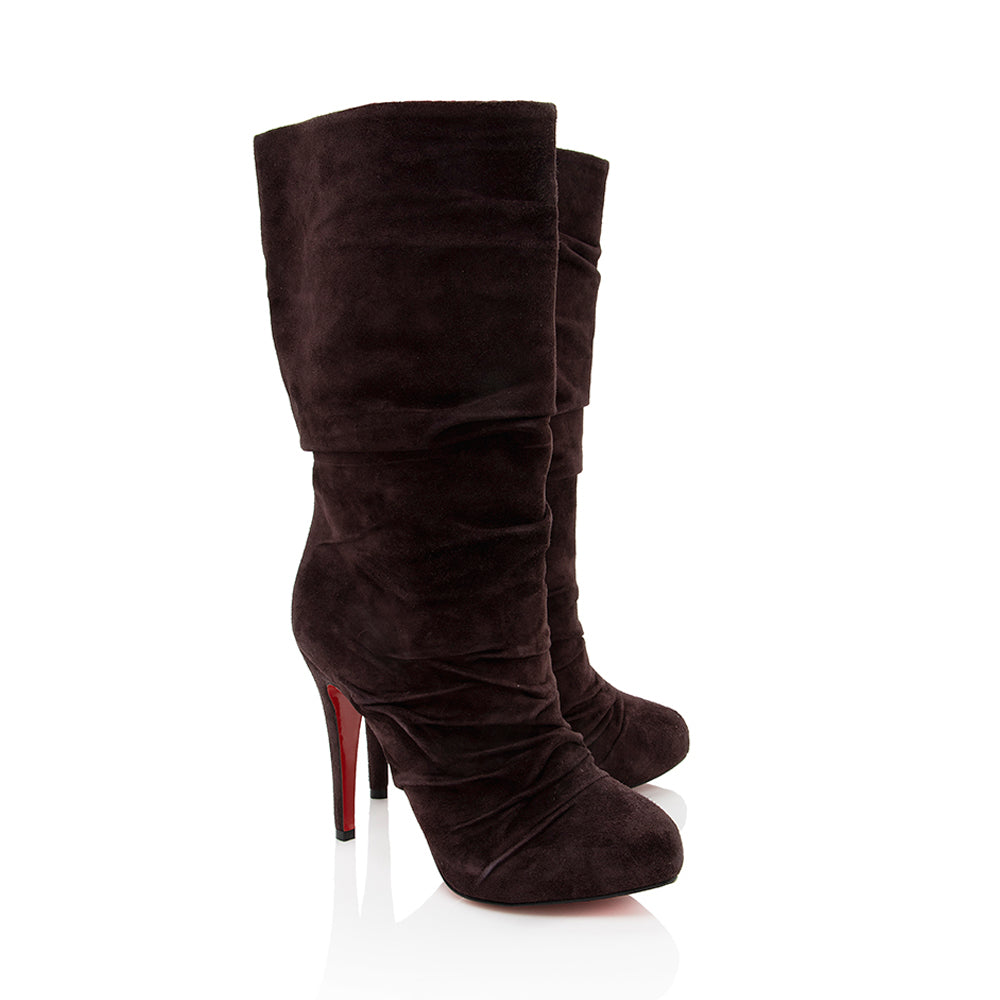 Christian Louboutin Suede Prios Boots - Size 6 / 36 (SHF-18839)