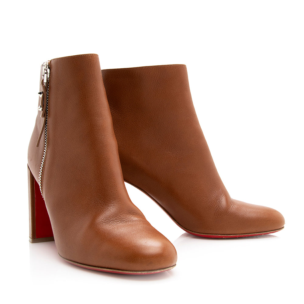 Christian Louboutin Calfskin Ziptotal Boots - Size 10 / 40 (SHF-20609)