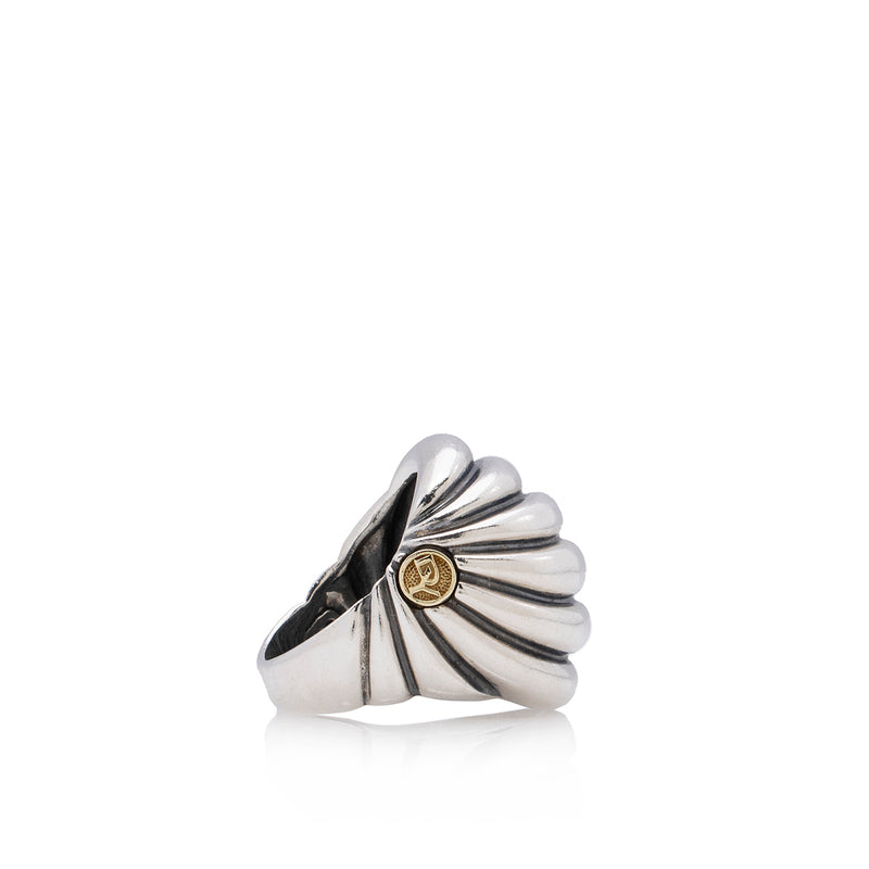 David Yurman Sterling Silver Cable Dome Ring - Size 7 1/2 - FINAL SALE (SHF-16476)