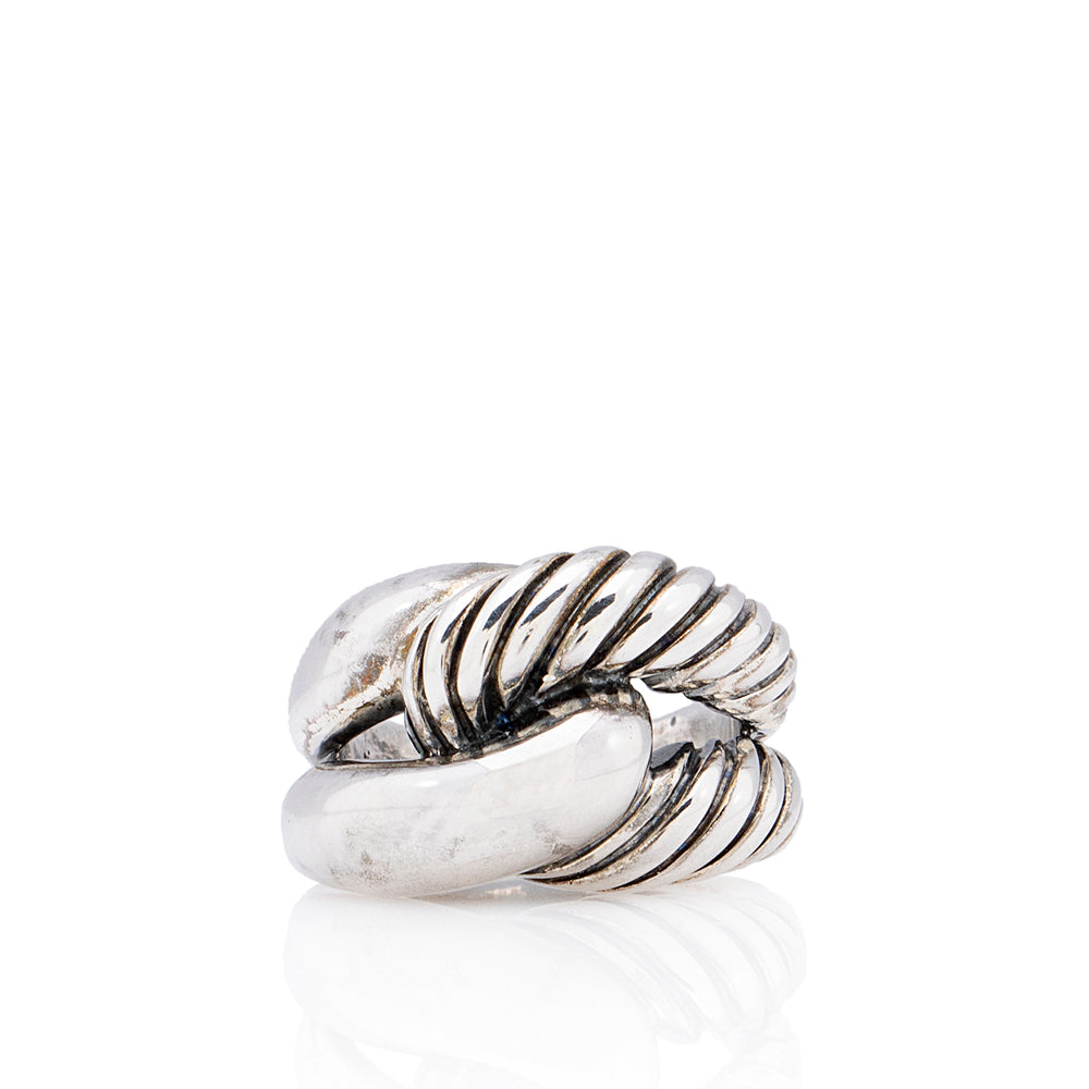 David Yurman Sterling Silver Infinity Knot Ring - Size 7 - FINAL SALE (SHF-18561)