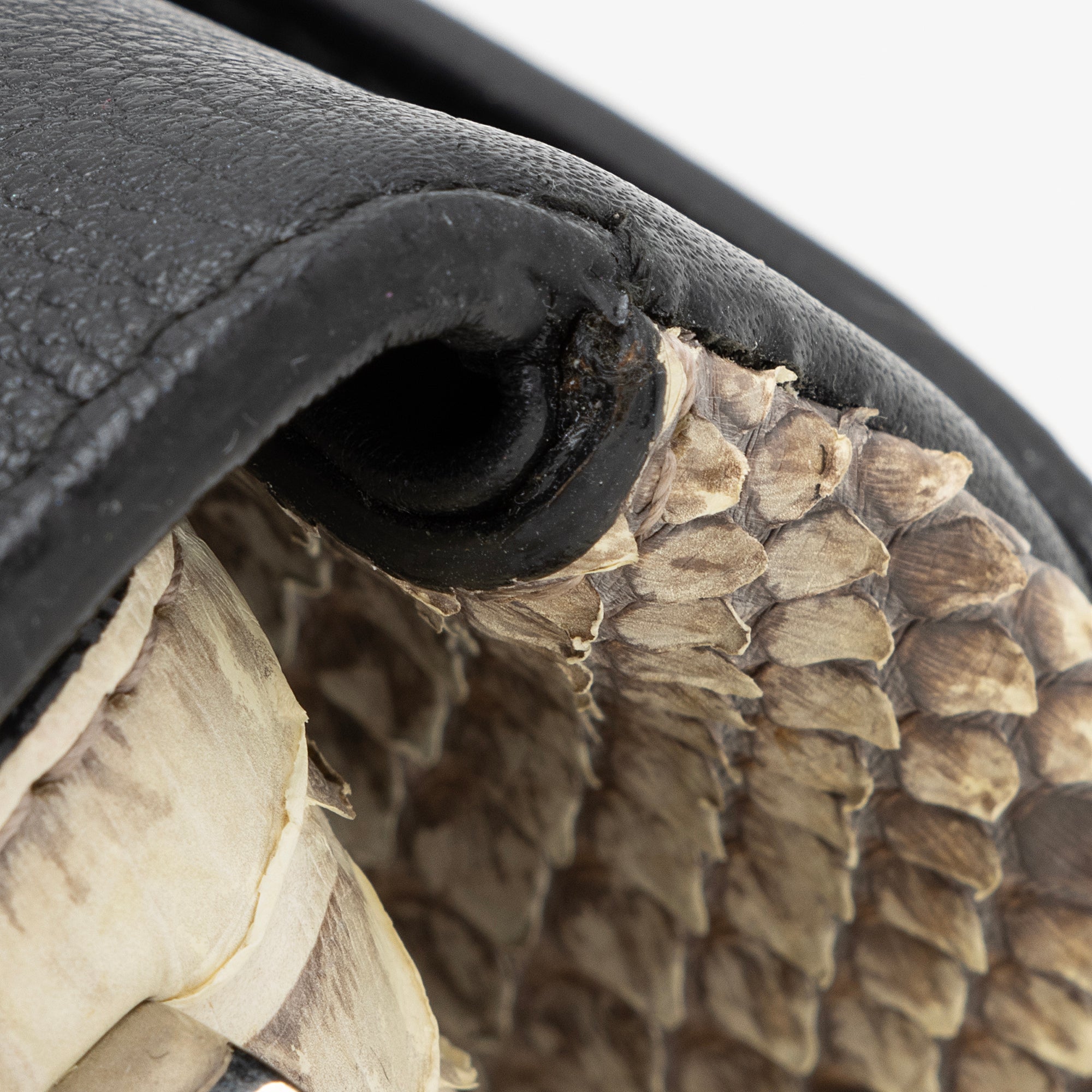 Dior Calfskin Python Diorling Large Shoulder Bag (SHF-22330)