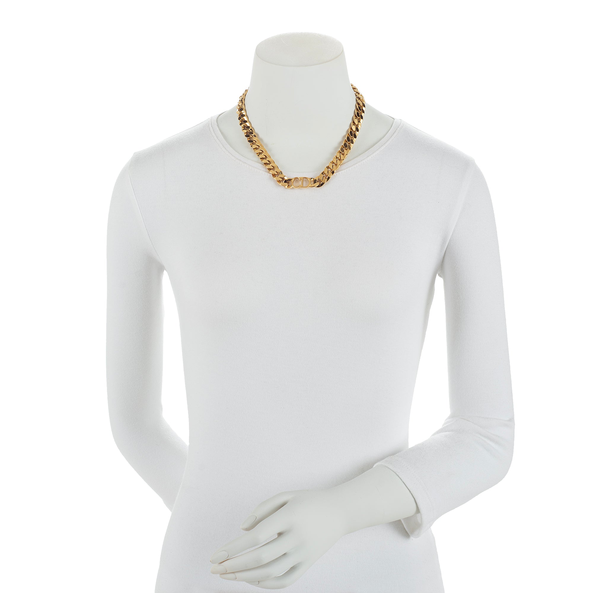 Dior Danseuse Etoile CD Chain Choker Necklace (SHF-23174)
