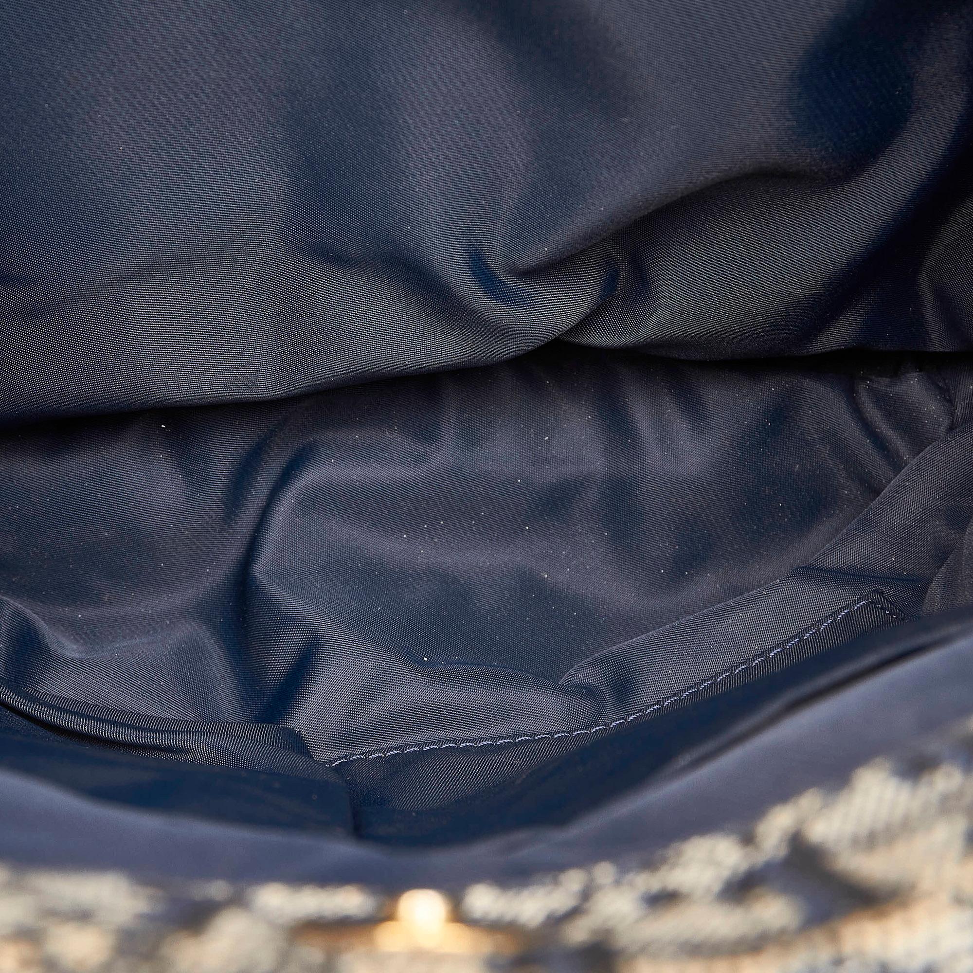 Dior Dior Oblique Canvas D-Ring Handbag (SHG-28255)