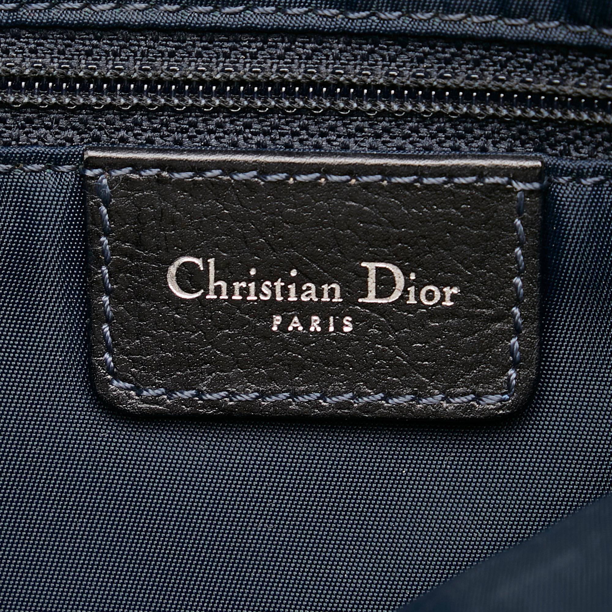 Dior Dior Oblique Canvas Saddle Crossbody Bag (SHG-27571)