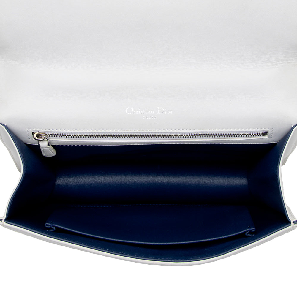 Dior Leather Embroidered Diorama Flap Shoulder Bag (SHF-17631)