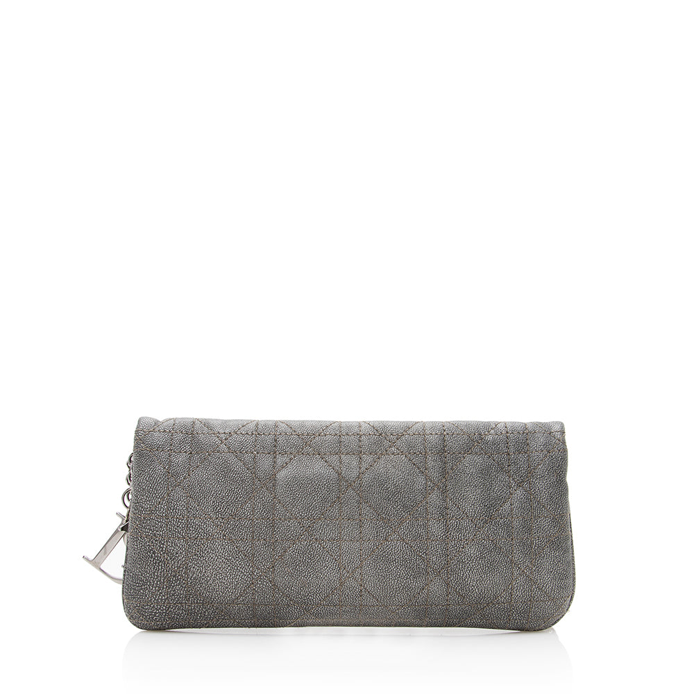 Dior Metallic Calfskin Lady Dior Pouch Crossbody Bag (SHF-19229)