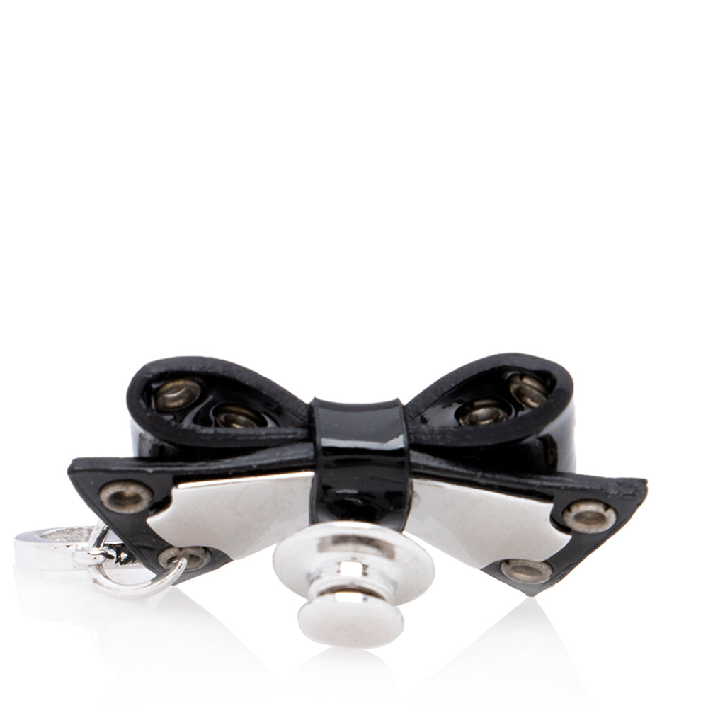 Patent Leather Bow Petite Pin (SHF-19167)