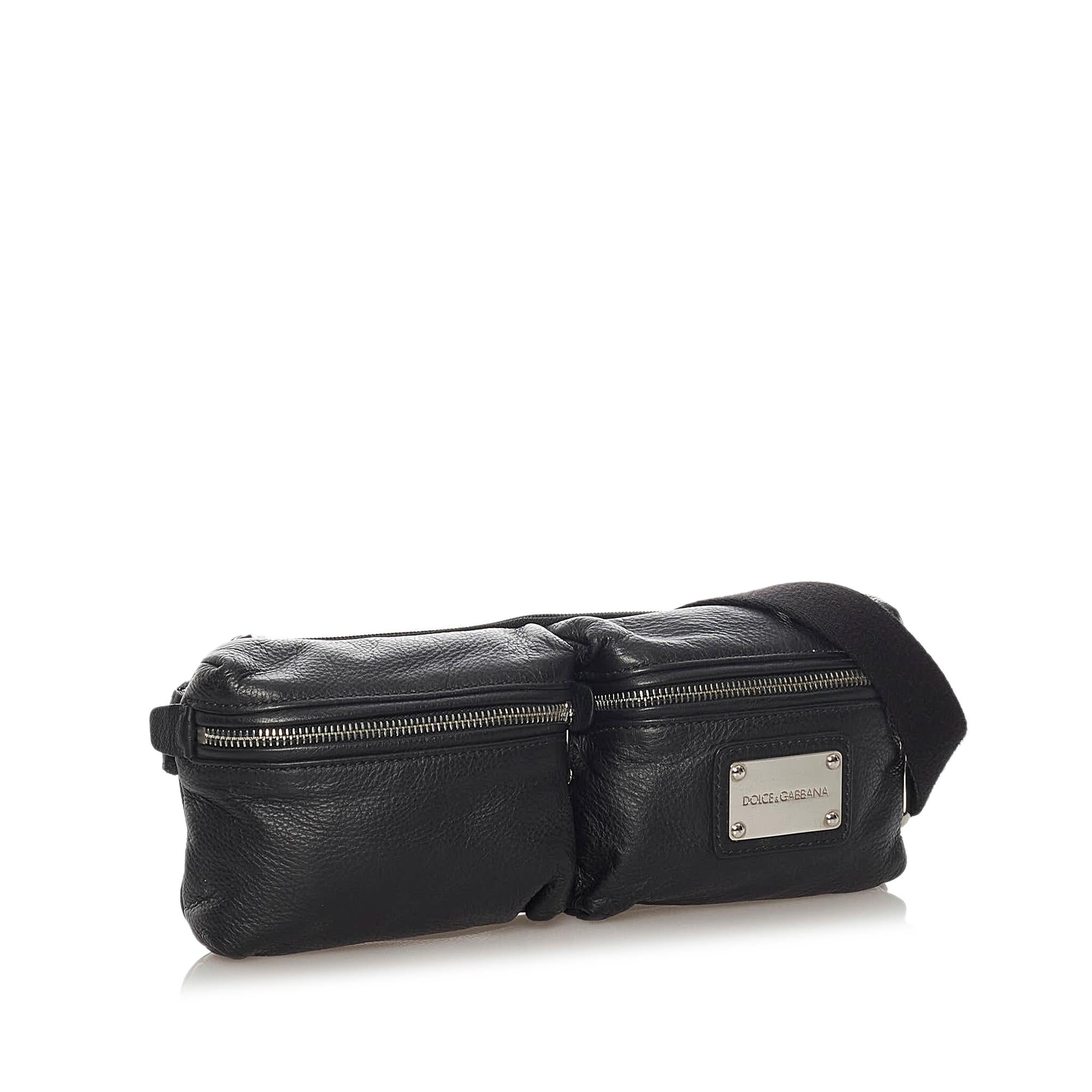 Dolce & Gabbana Leather Belt Bag (SHG-28430)