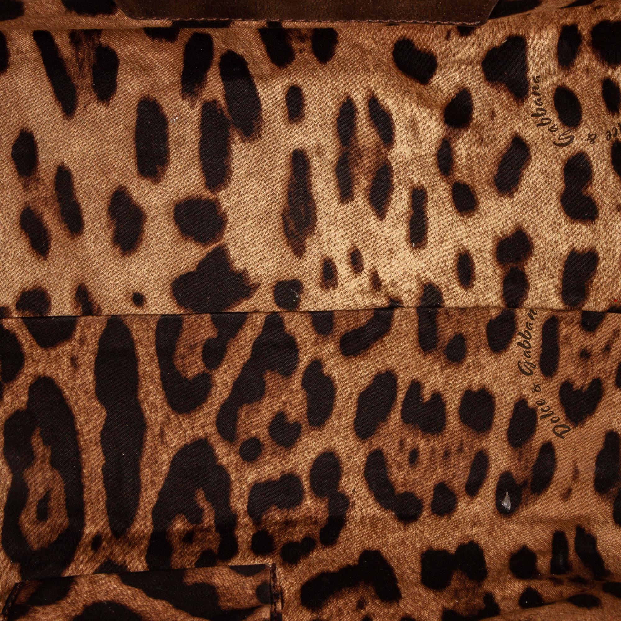 Dolce & Gabbana Miss Easy Way Embossed Leather Boston Bag (SHG-31435)