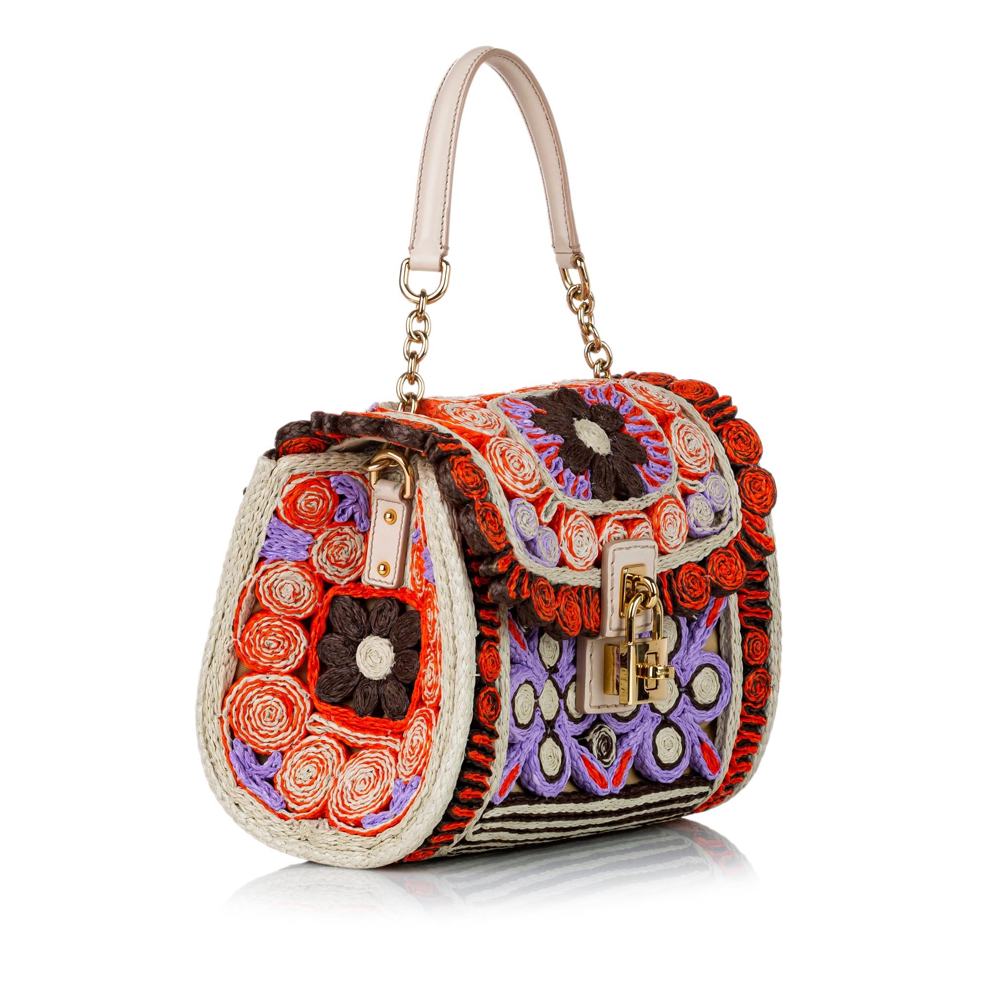 Dolce & Gabbana Raffia Satchel (SHG-29884)