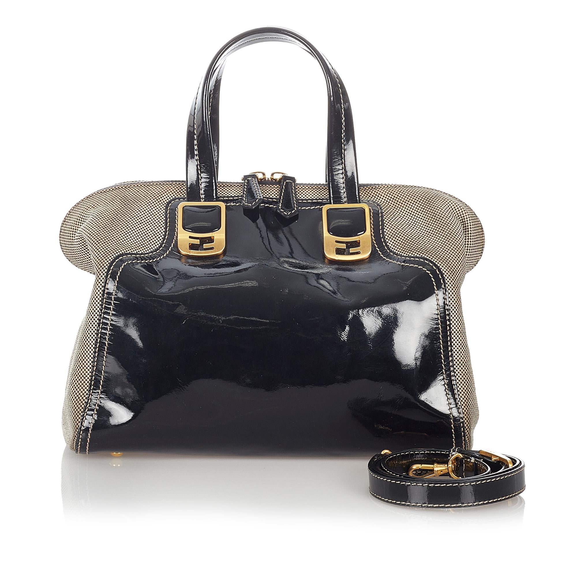 Fendi Chameleon Patent Leather Satchel (SHG-26854)