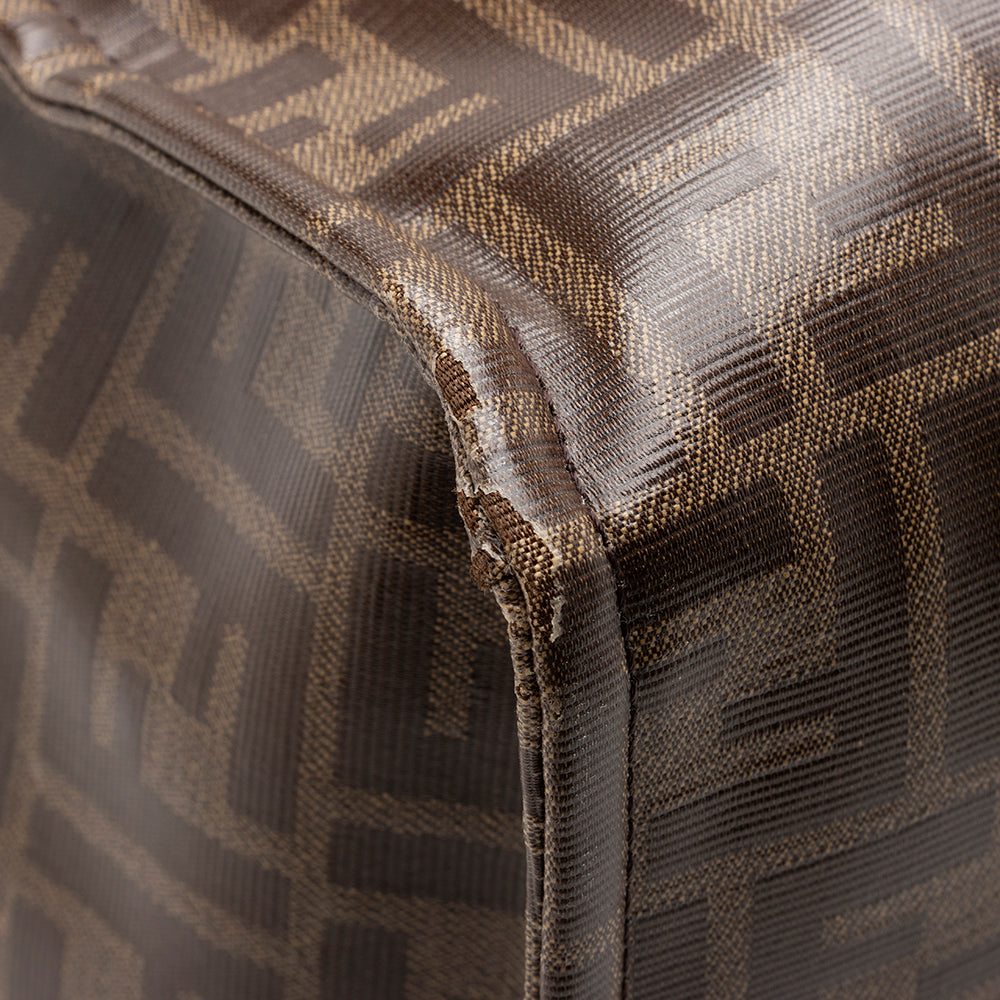 Fendi Coated Canvas Fila Mania Logo Shopper Tote (SHF-17070)