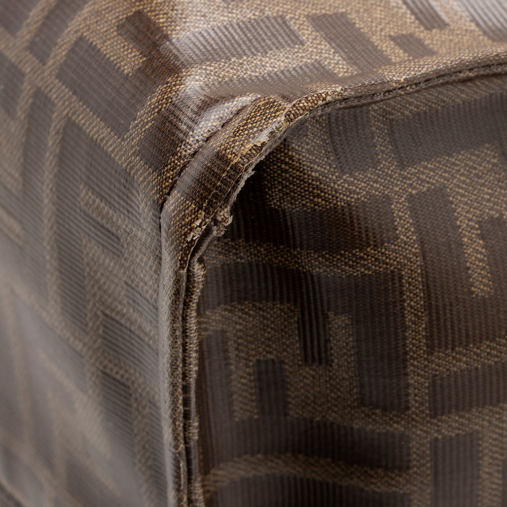 Fendi Coated Canvas Fila Mania Logo Shopper Tote (SHF-17070)