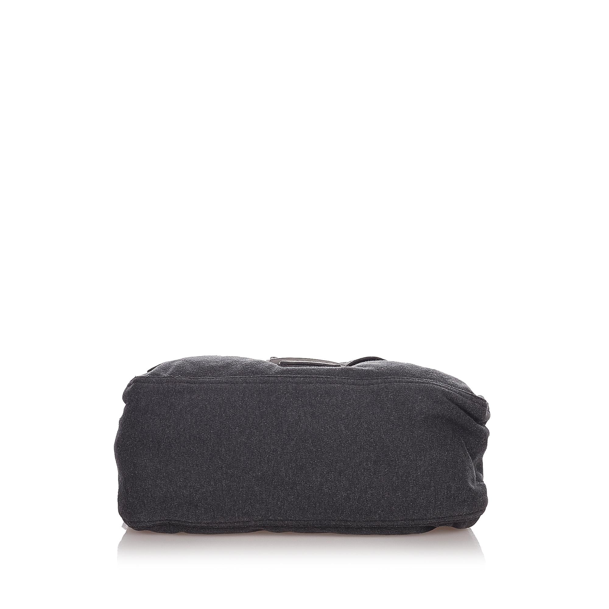 Fendi Cotton Mamma Baguette Shoulder Bag (SHG-32501)