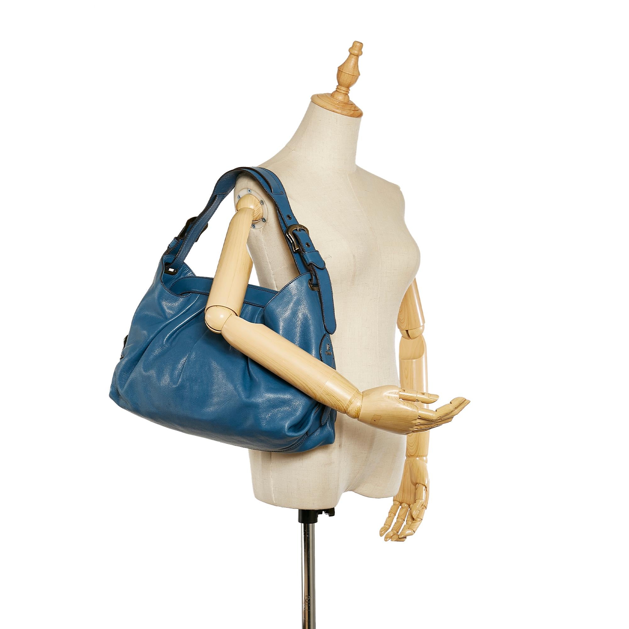 Fendi Doctor B Leather Shoulder Bag (SHG-31859)