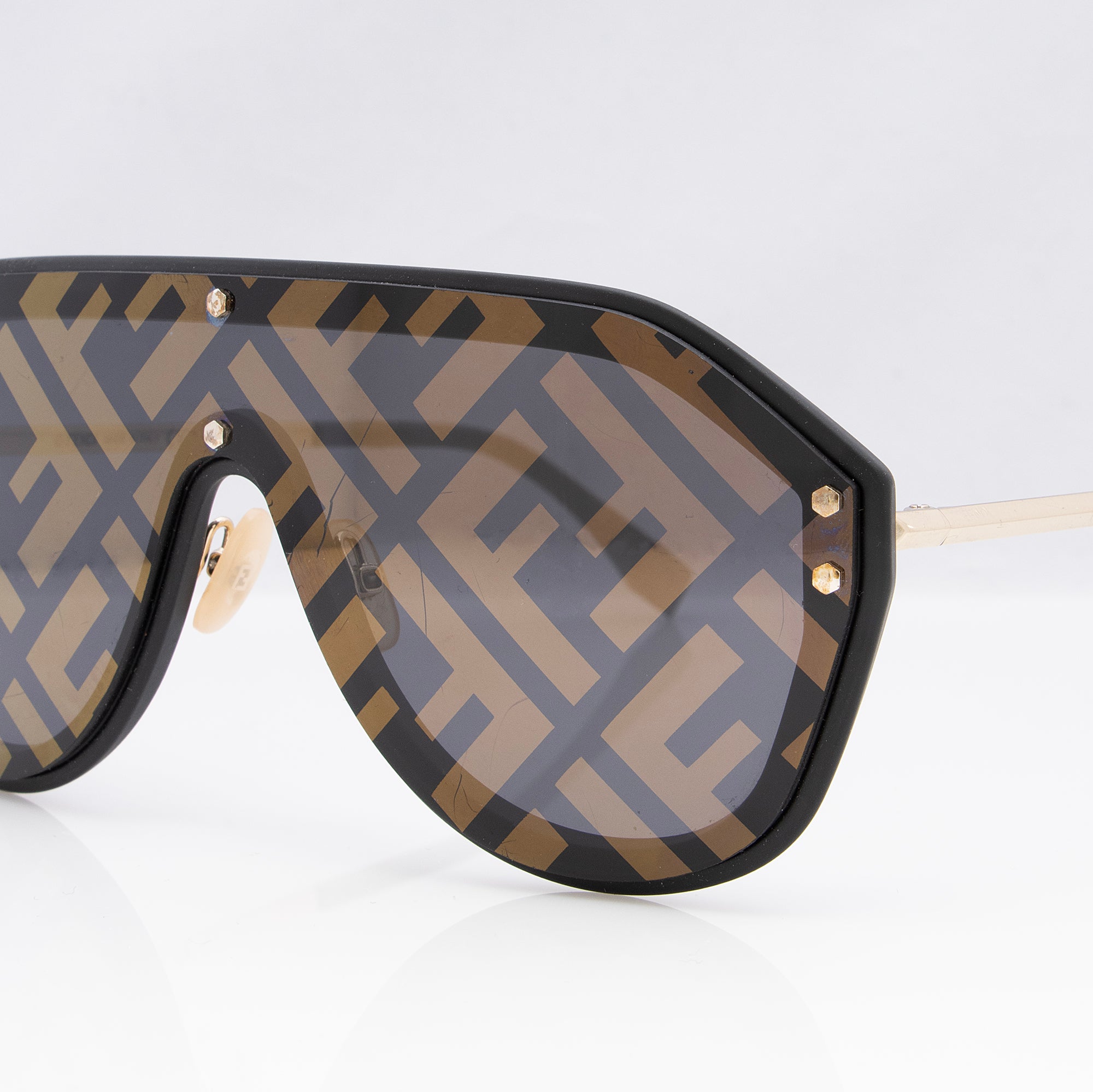 Fendi FF Fabulous Shield Sunglasses (SHF-23228)